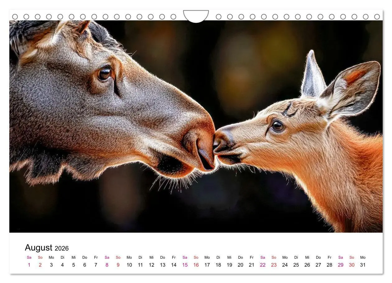 Bild: 9783457312544 | Elche - die Stimme der Wildnis (Wandkalender 2026 DIN A4 quer),...