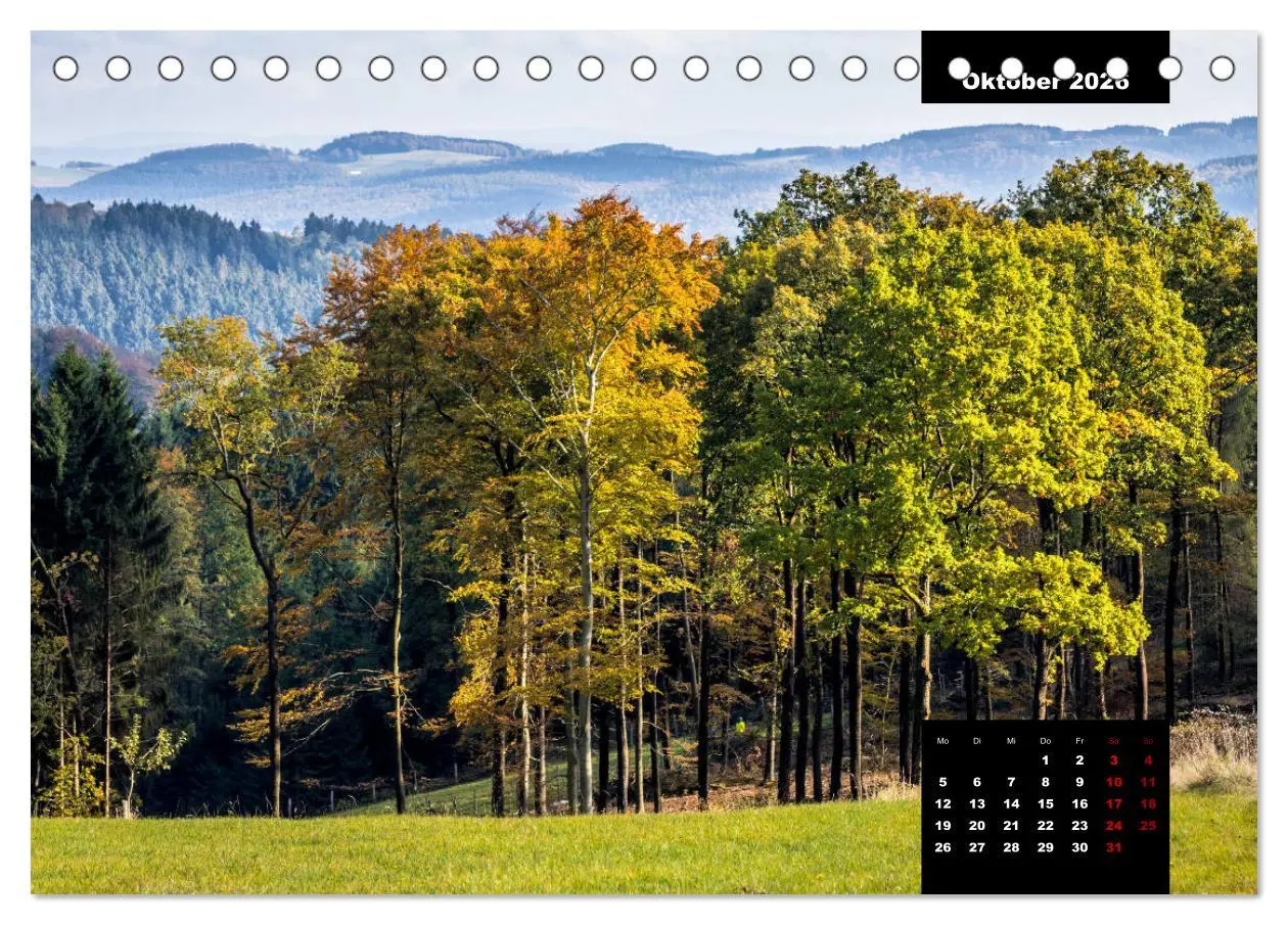 Bild: 9783457932544 | Malerisches Sauerland (Tischkalender 2026 DIN A5 quer), CALVENDO...