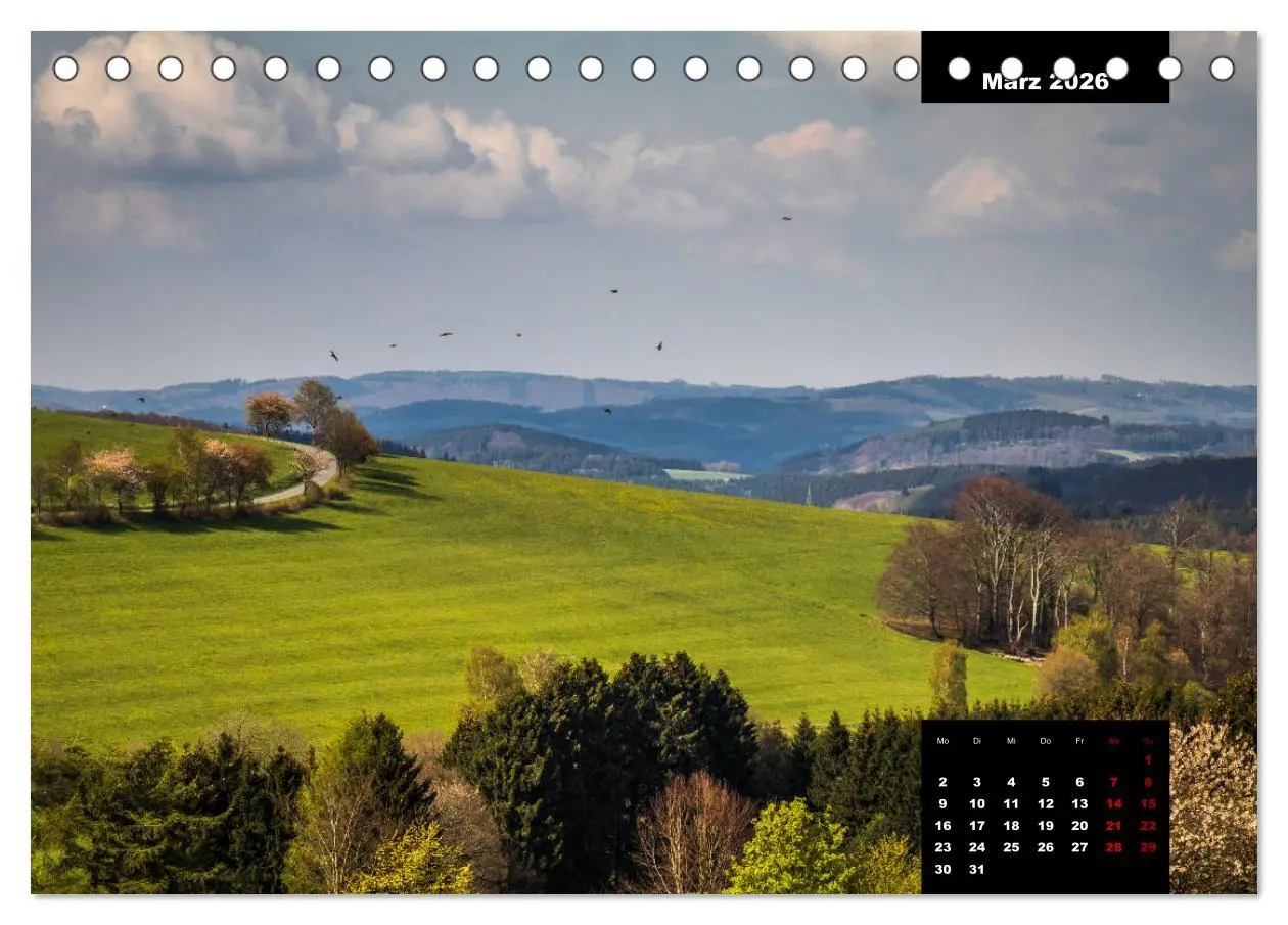 Bild: 9783457932544 | Malerisches Sauerland (Tischkalender 2026 DIN A5 quer), CALVENDO...