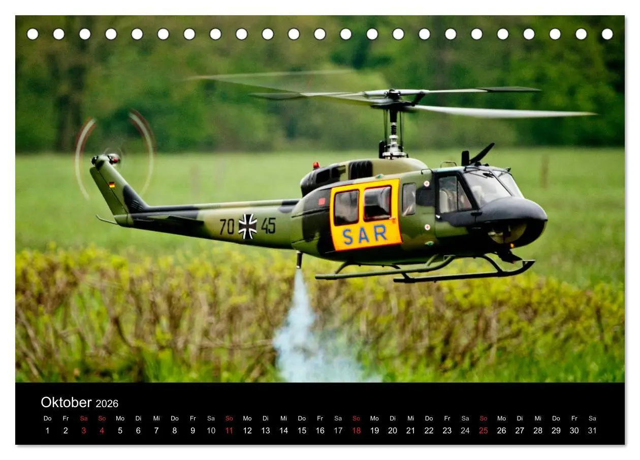 Bild: 9783516192544 | Modellhubschrauber (Tischkalender 2026 DIN A5 quer), CALVENDO...