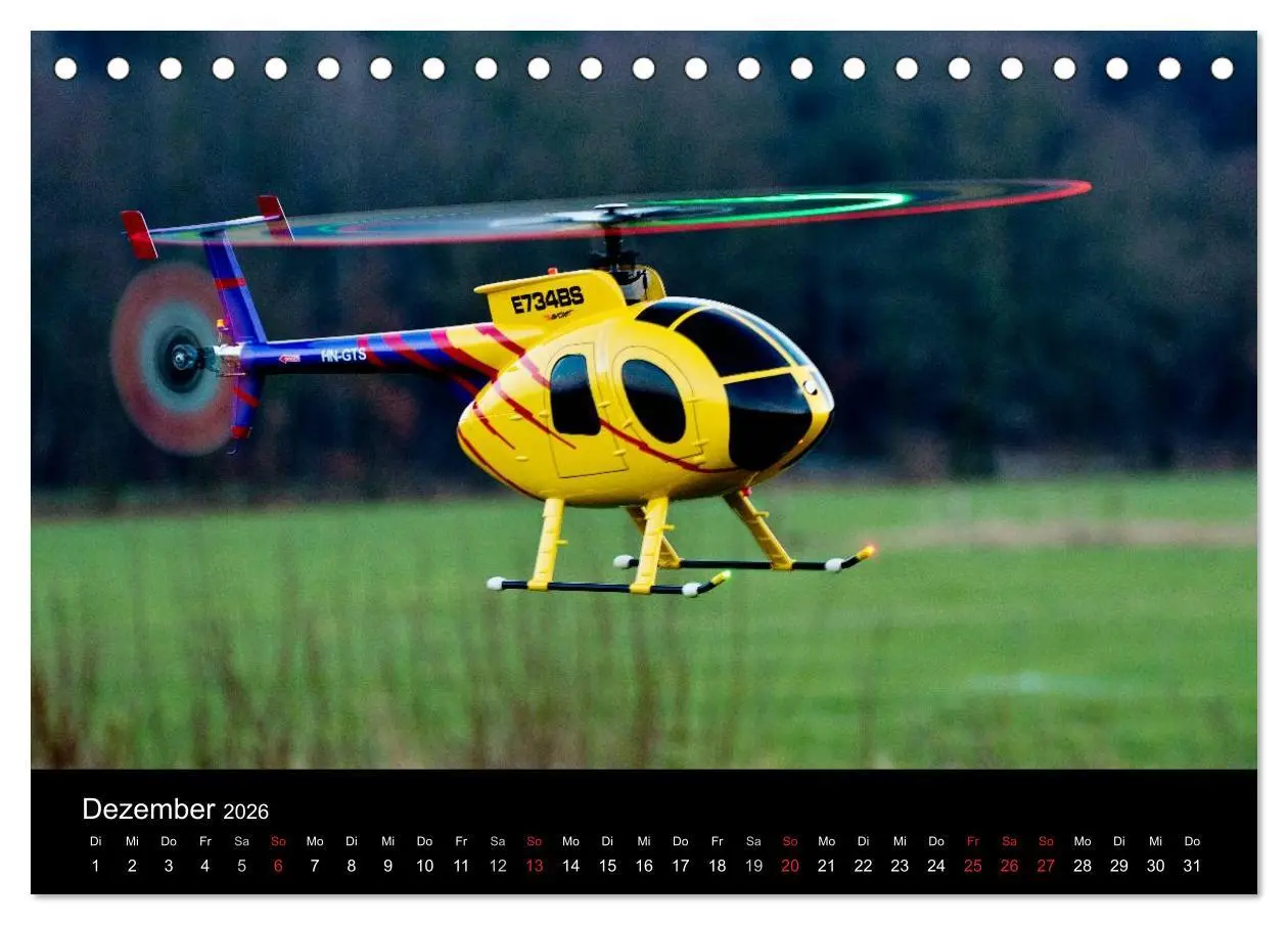 Bild: 9783516192544 | Modellhubschrauber (Tischkalender 2026 DIN A5 quer), CALVENDO...