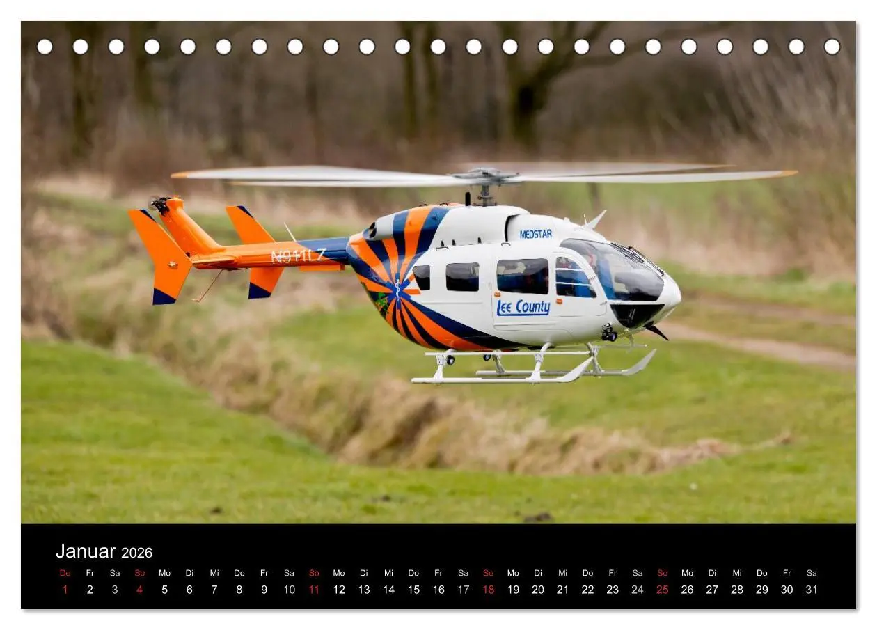 Bild: 9783516192544 | Modellhubschrauber (Tischkalender 2026 DIN A5 quer), CALVENDO...