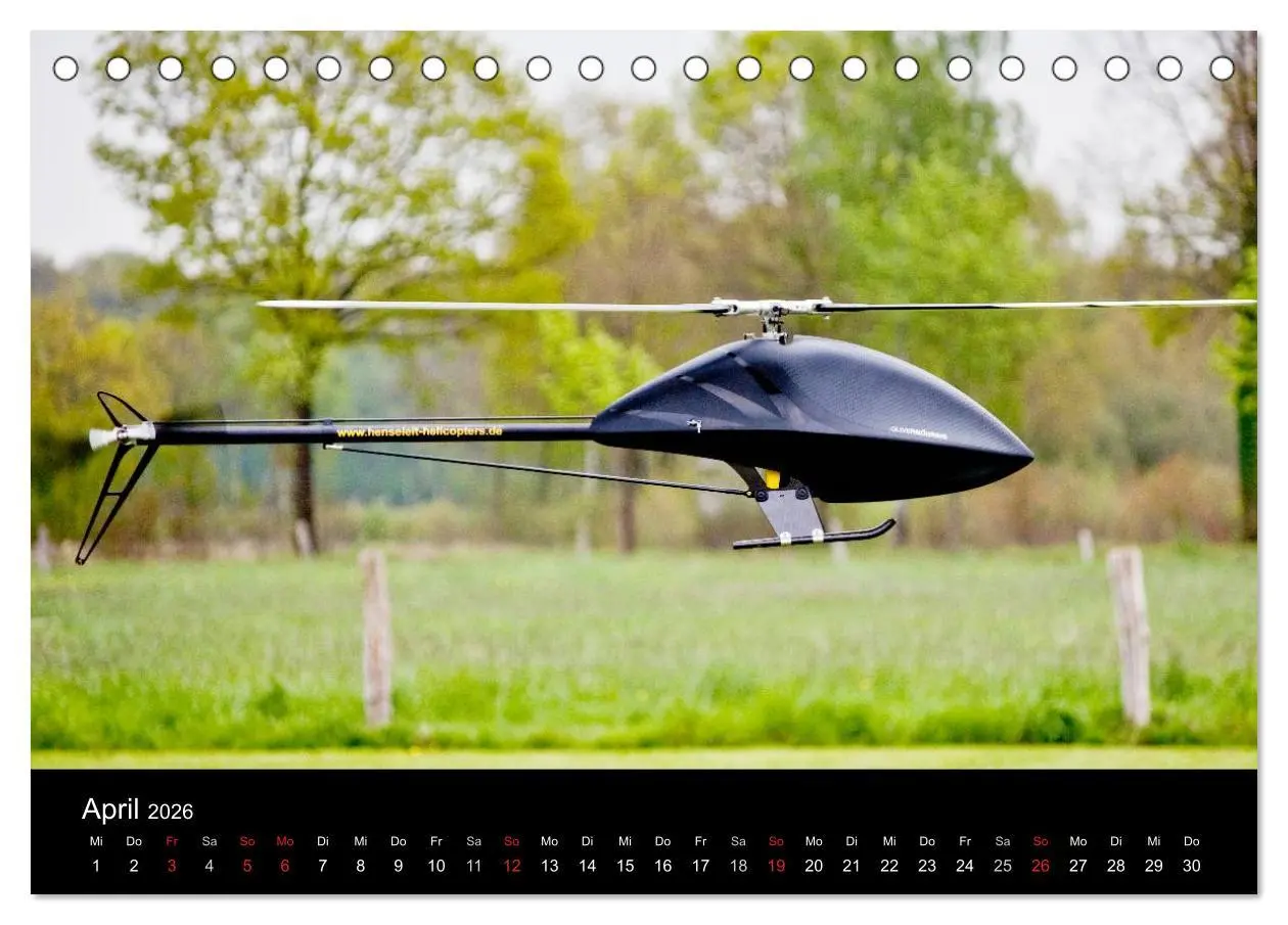 Bild: 9783516192544 | Modellhubschrauber (Tischkalender 2026 DIN A5 quer), CALVENDO...
