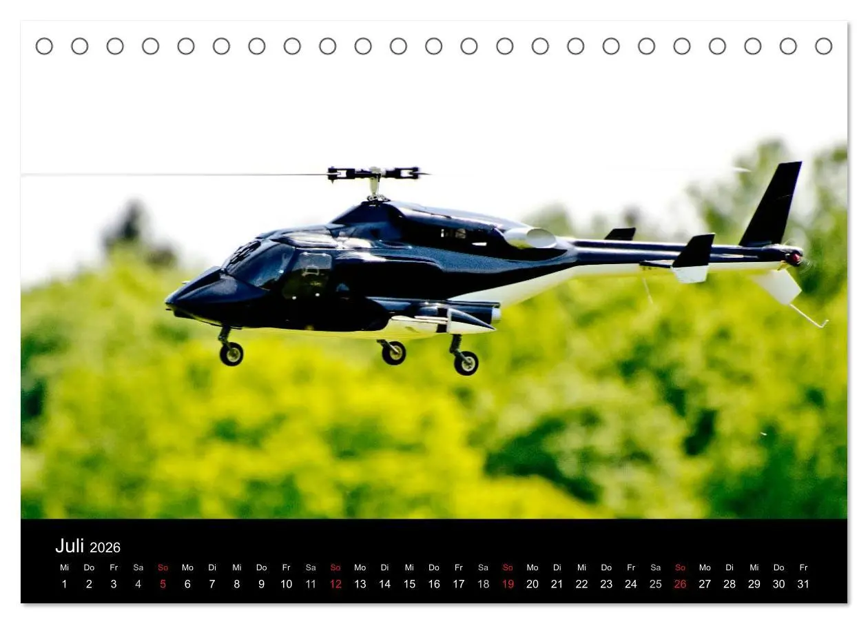 Bild: 9783516192544 | Modellhubschrauber (Tischkalender 2026 DIN A5 quer), CALVENDO...