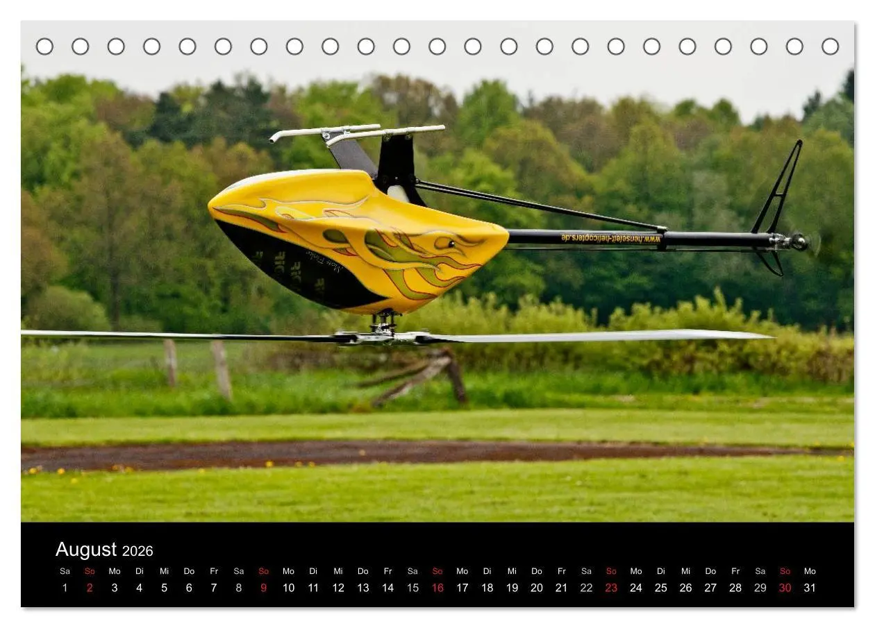Bild: 9783516192544 | Modellhubschrauber (Tischkalender 2026 DIN A5 quer), CALVENDO...