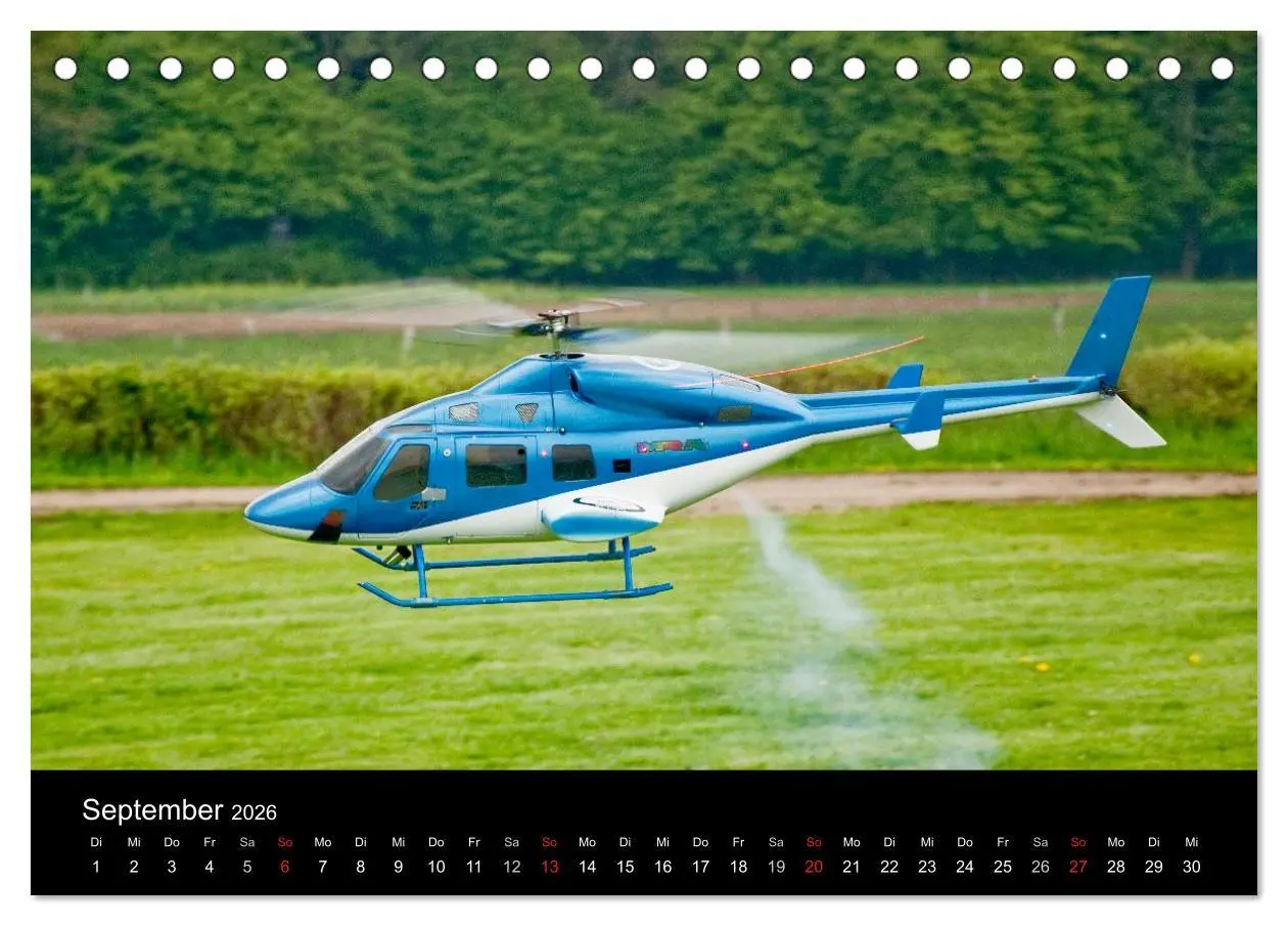 Bild: 9783516192544 | Modellhubschrauber (Tischkalender 2026 DIN A5 quer), CALVENDO...