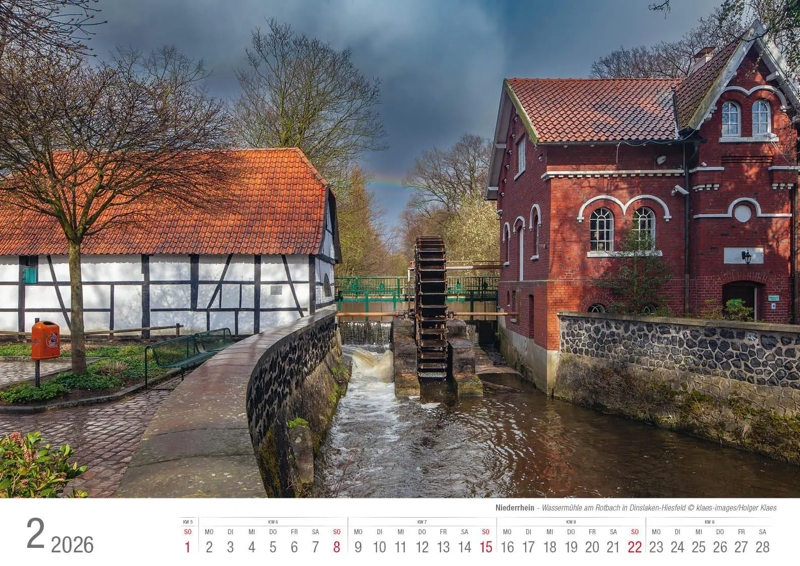 Bild: 9783965352544 | Niederrhein 2026 Bildkalender A3 Spiralbindung | Holger Klaes | 2026
