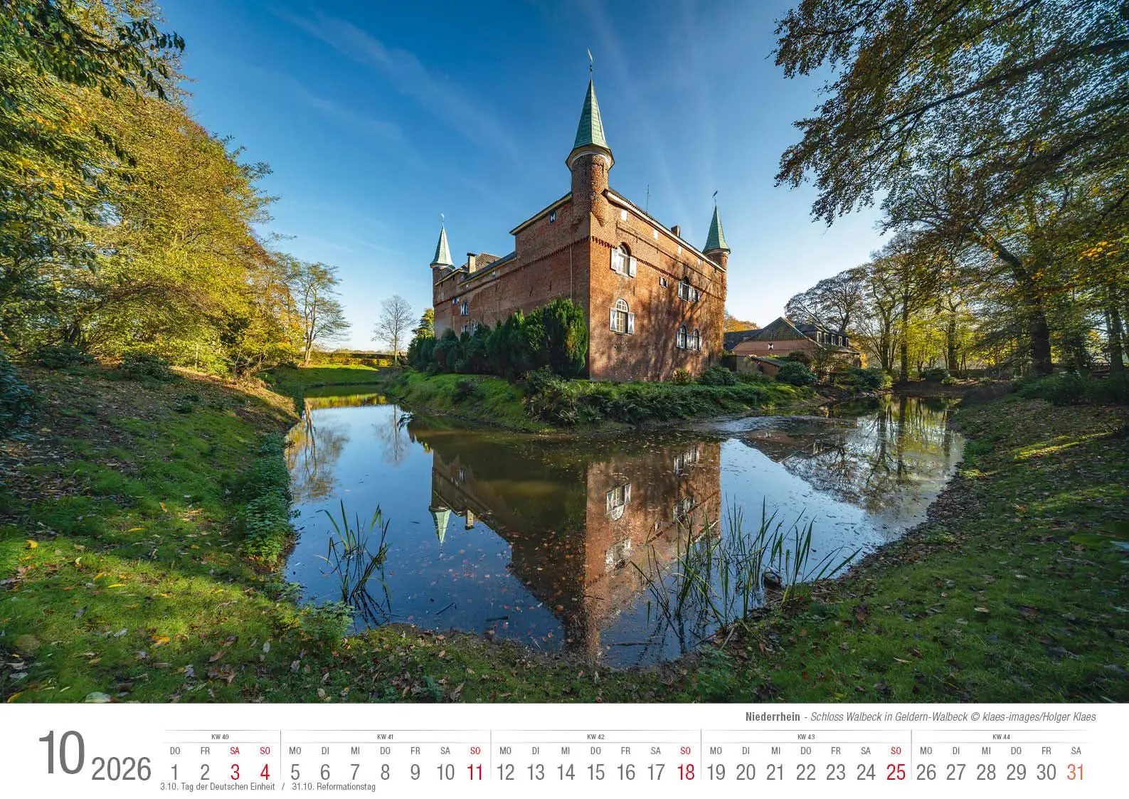 Bild: 9783965352544 | Niederrhein 2026 Bildkalender A3 Spiralbindung | Holger Klaes | 2026