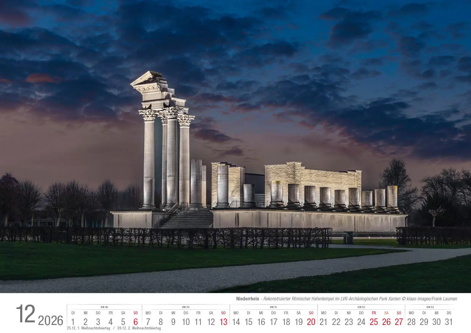Bild: 9783965352544 | Niederrhein 2026 Bildkalender A3 Spiralbindung | Holger Klaes | 2026