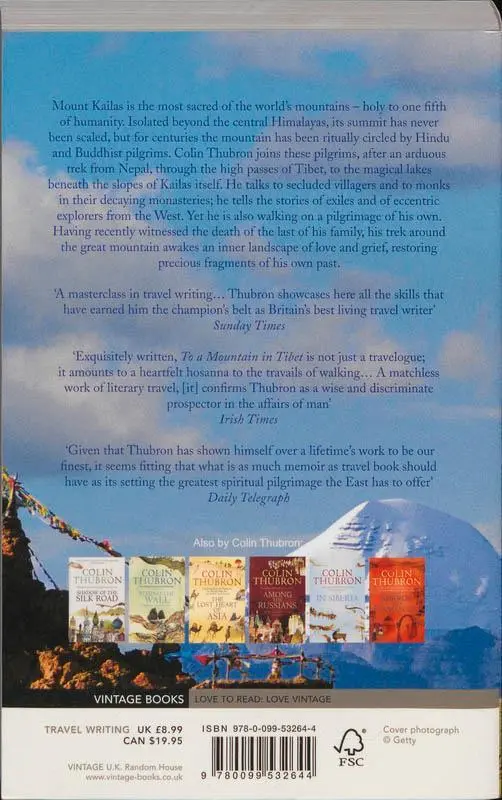 Rückseite: 9780099532644 | To a Mountain in Tibet | Colin Thubron | Taschenbuch | 320 S. | 2012