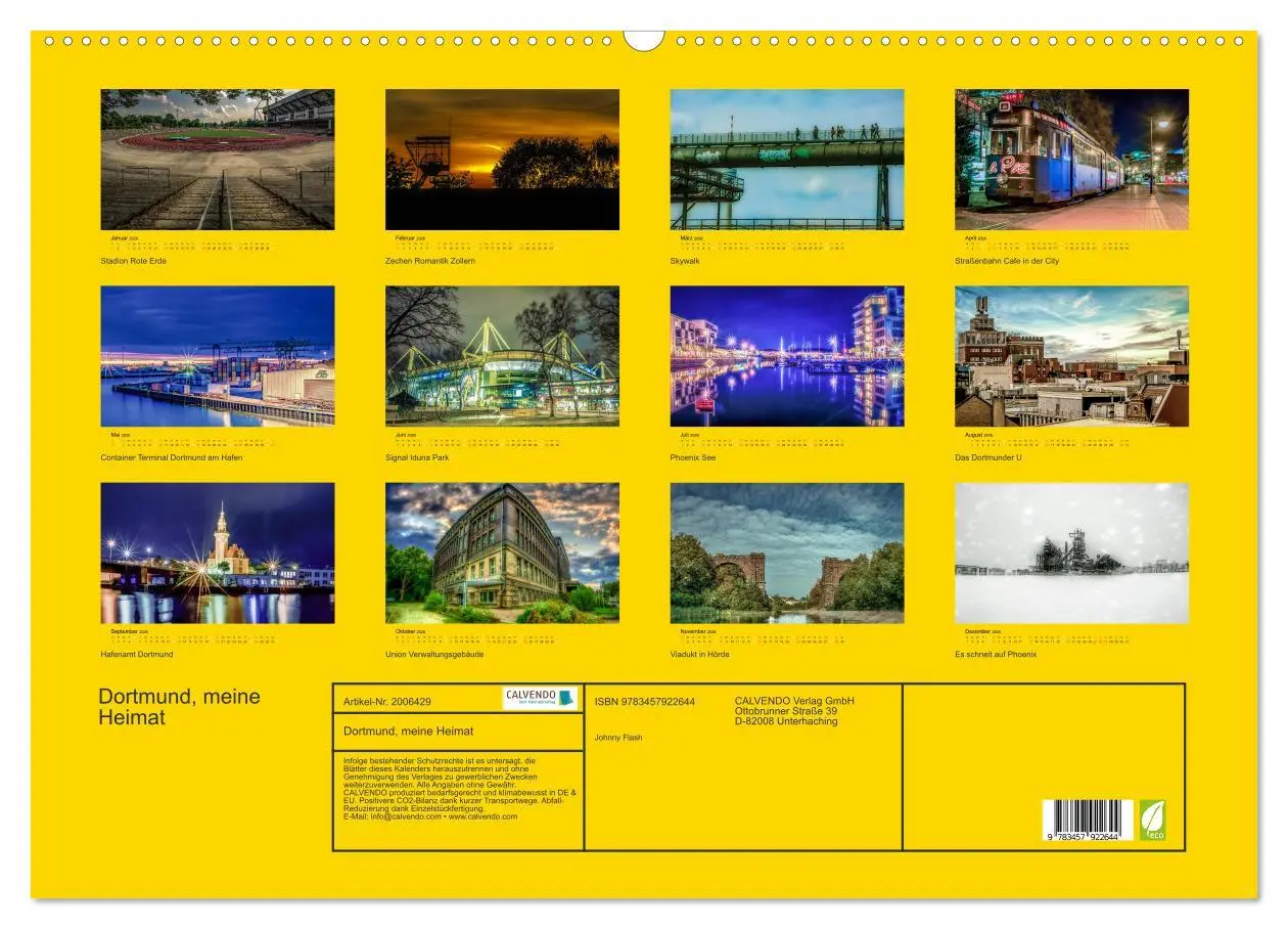 Bild: 9783457922644 | Dortmund, meine Heimat (Wandkalender 2026 DIN A2 quer), CALVENDO...