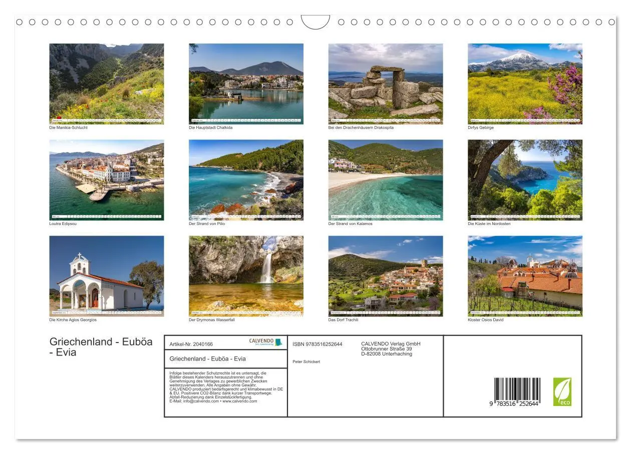 Bild: 9783516252644 | Griechenland - Euböa - Evia (Wandkalender 2026 DIN A3 quer),...