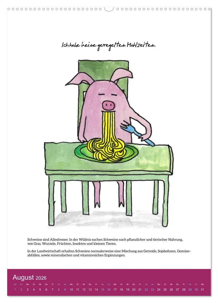 Bild: 9783516322644 | Schweinekalender - Alles was du über Schweine wissen wolltest!...