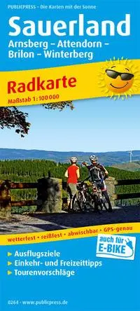 Cover: 9783747302644 | Sauerland, Arnsberg - Attendorn - Brilon - Winterberg 1:100 000 | 2018