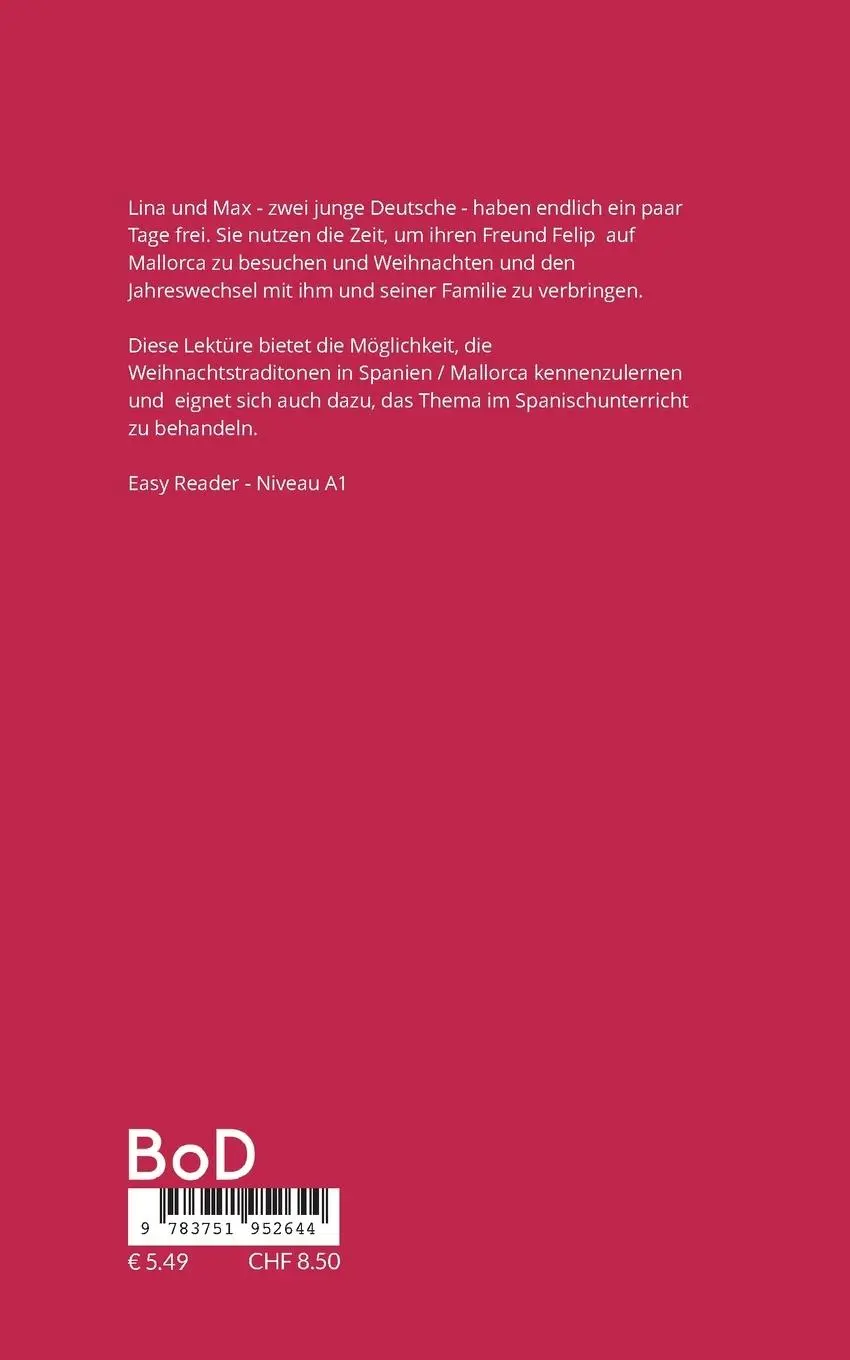 Rückseite: 9783751952644 | UN SUEÑO DE NAVIDAD | Elisabeth Maria | Taschenbuch | 28 S. | Deutsch