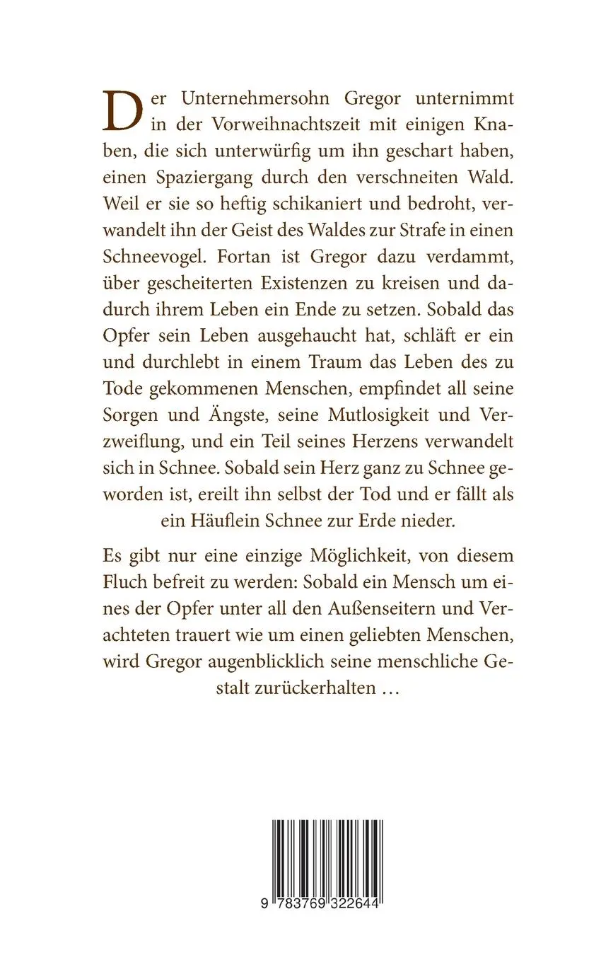 Rückseite: 9783769322644 | Der Schneevogel | Ein Märchenroman | Fritz Aschenbrenner | Taschenbuch