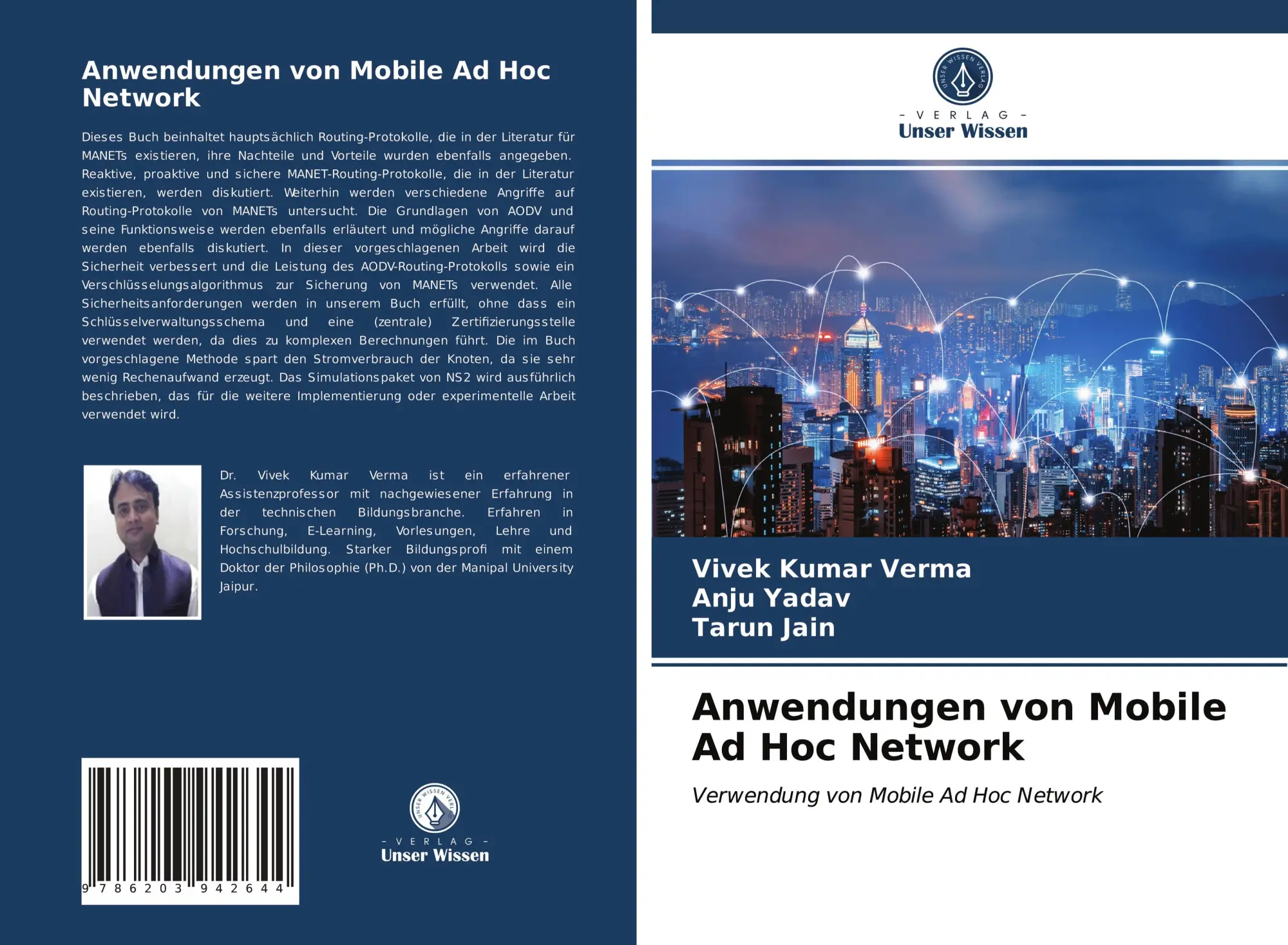 Cover: 9786203942644 | Anwendungen von Mobile Ad Hoc Network | Vivek Kumar Verma (u. a.)