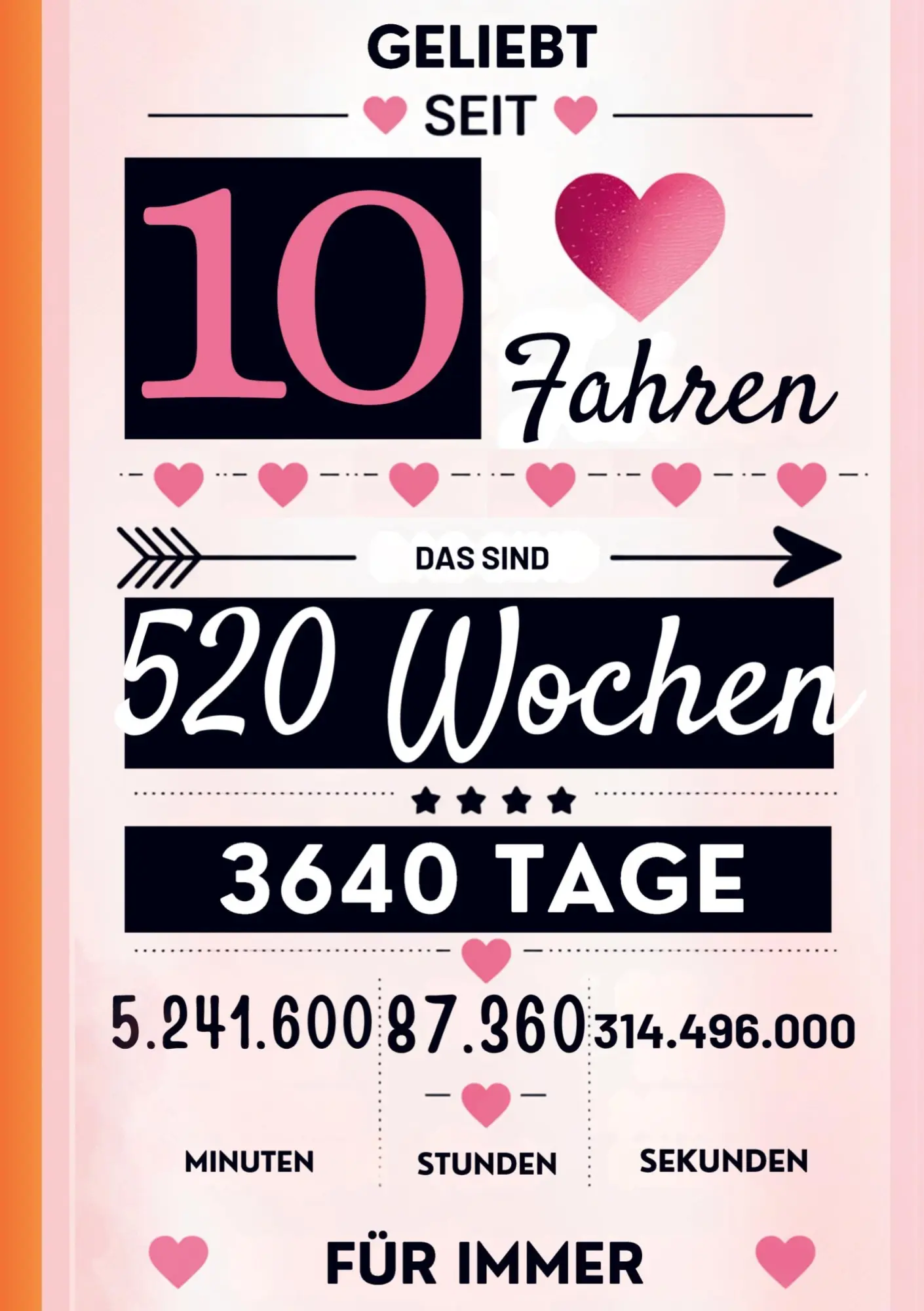 Cover: 9789403862644 | Notizbuch für Mädchen 10 Jahre- Geburtstagsgeschenk für 10 jährige...