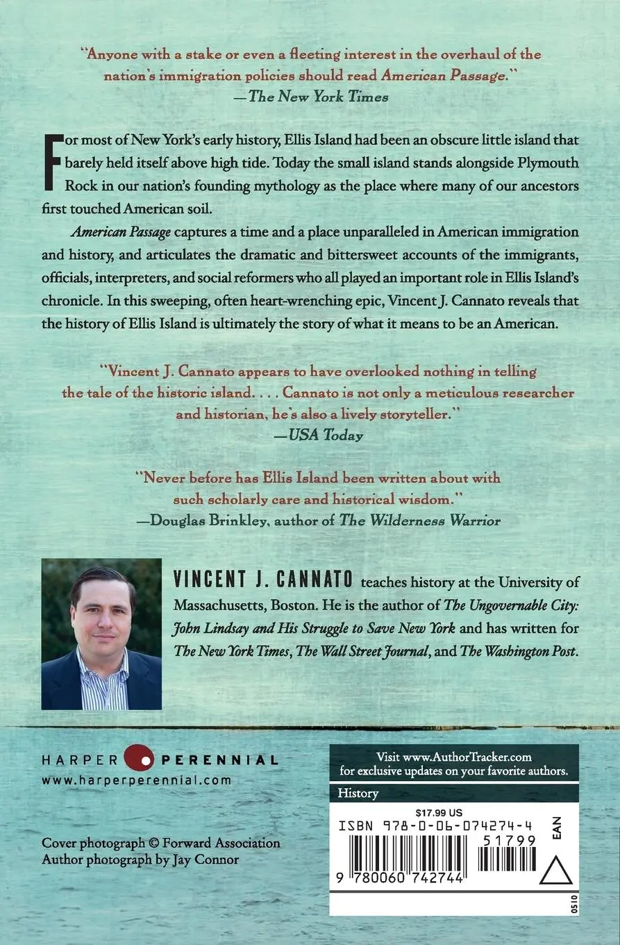 Rückseite: 9780060742744 | American Passage | Vincent J. Cannato | Taschenbuch | Englisch | 2010