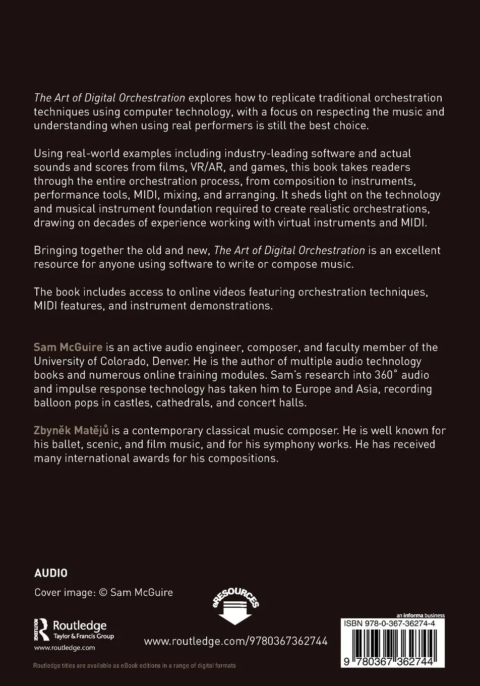 Rückseite: 9780367362744 | The Art of Digital Orchestration | Sam Mcguire (u. a.) | Taschenbuch