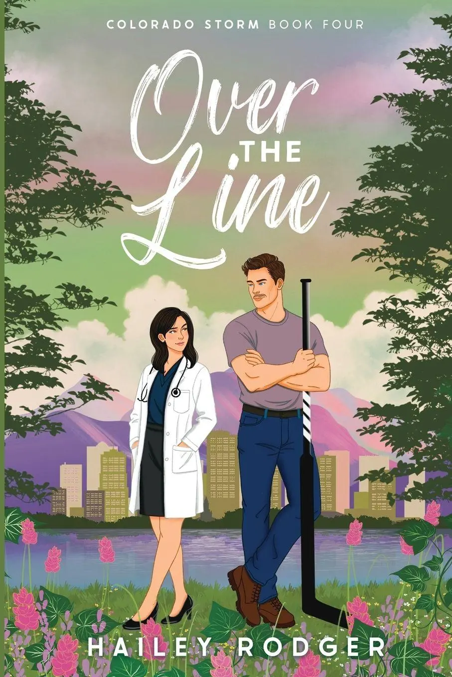 Cover: 9781067052744 | Over The Line | An accidental pregnancy hockey romance | Hailey Rodger