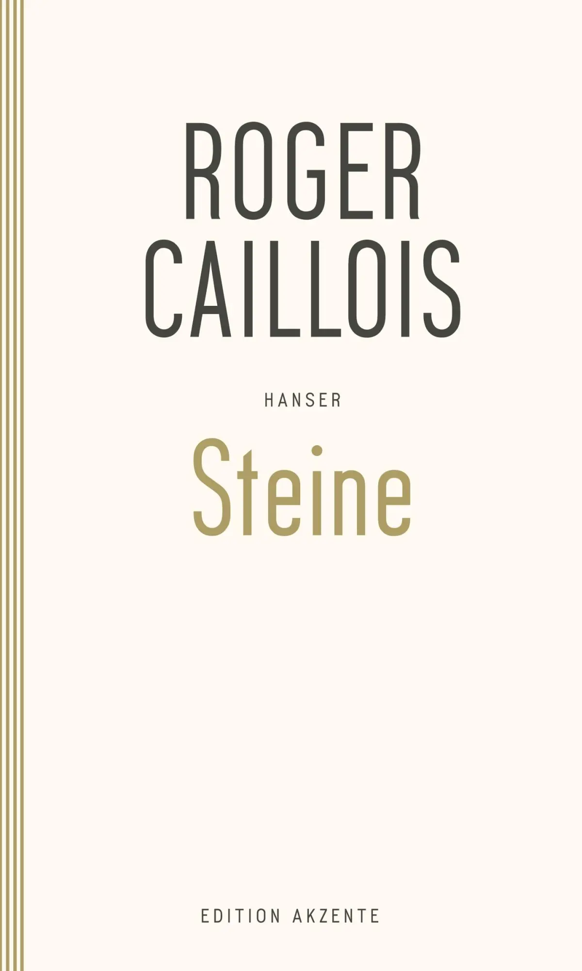 Cover: 9783446262744 | Steine | Pierres | Roger Caillois | Taschenbuch | 114 S. | Deutsch
