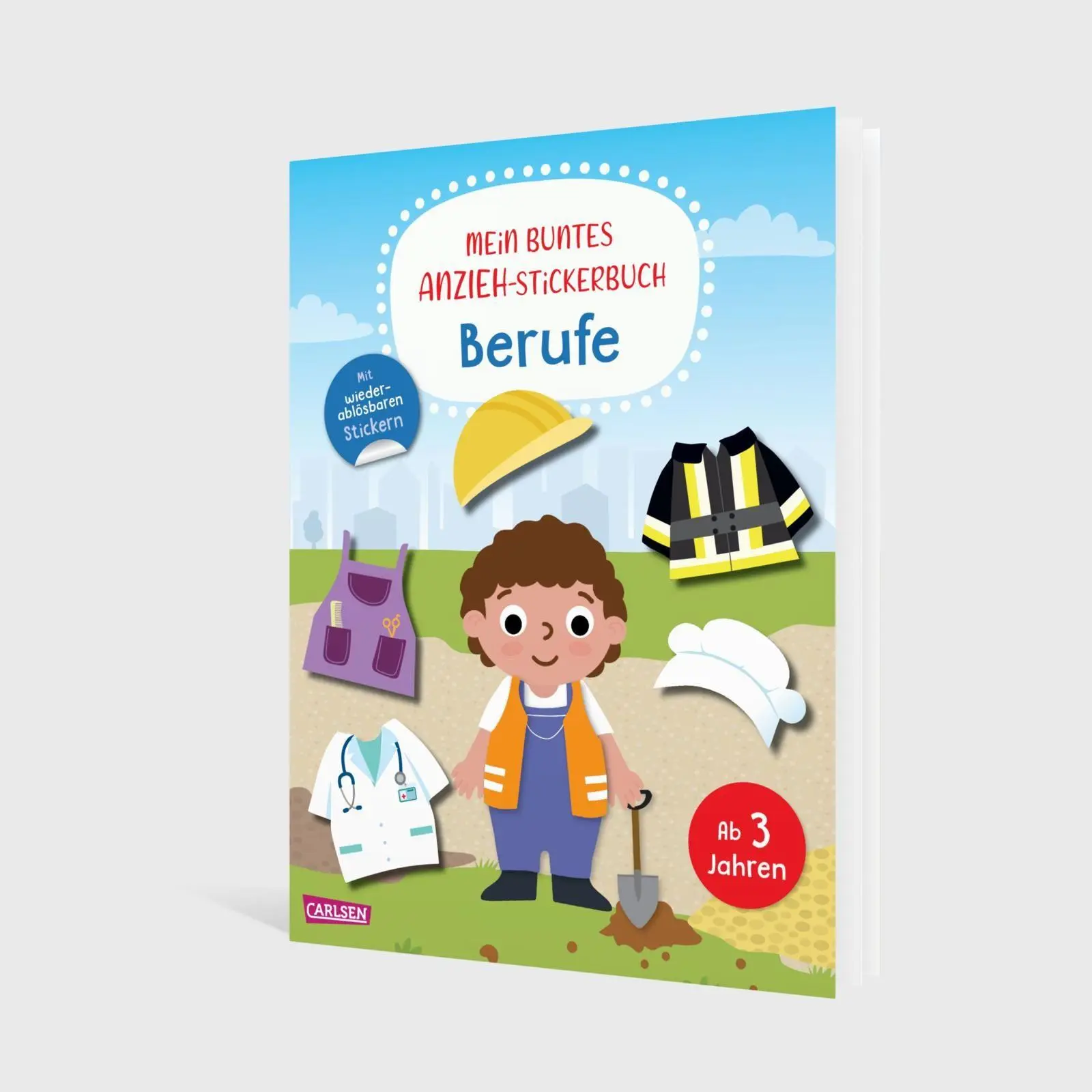 Bild: 9783551192844 | Mein buntes Anzieh-Stickerbuch: Berufe | Carmen Eisendle | Taschenbuch