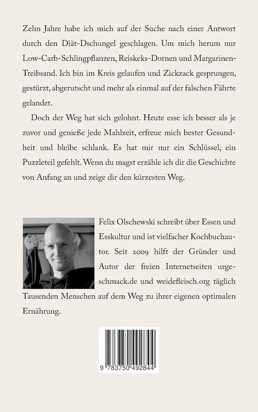 Rückseite: 9783750492844 | Einfach abnehmen | Mit Lebensfreude zum Ziel | Felix Olschewski | Buch