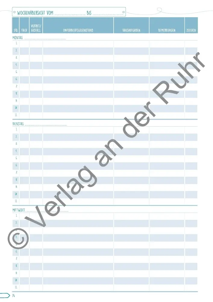 Bild: 9783834642844 | Klassenbuch | Für alle Schulformen | Redaktionsteam Verlag an der Ruhr