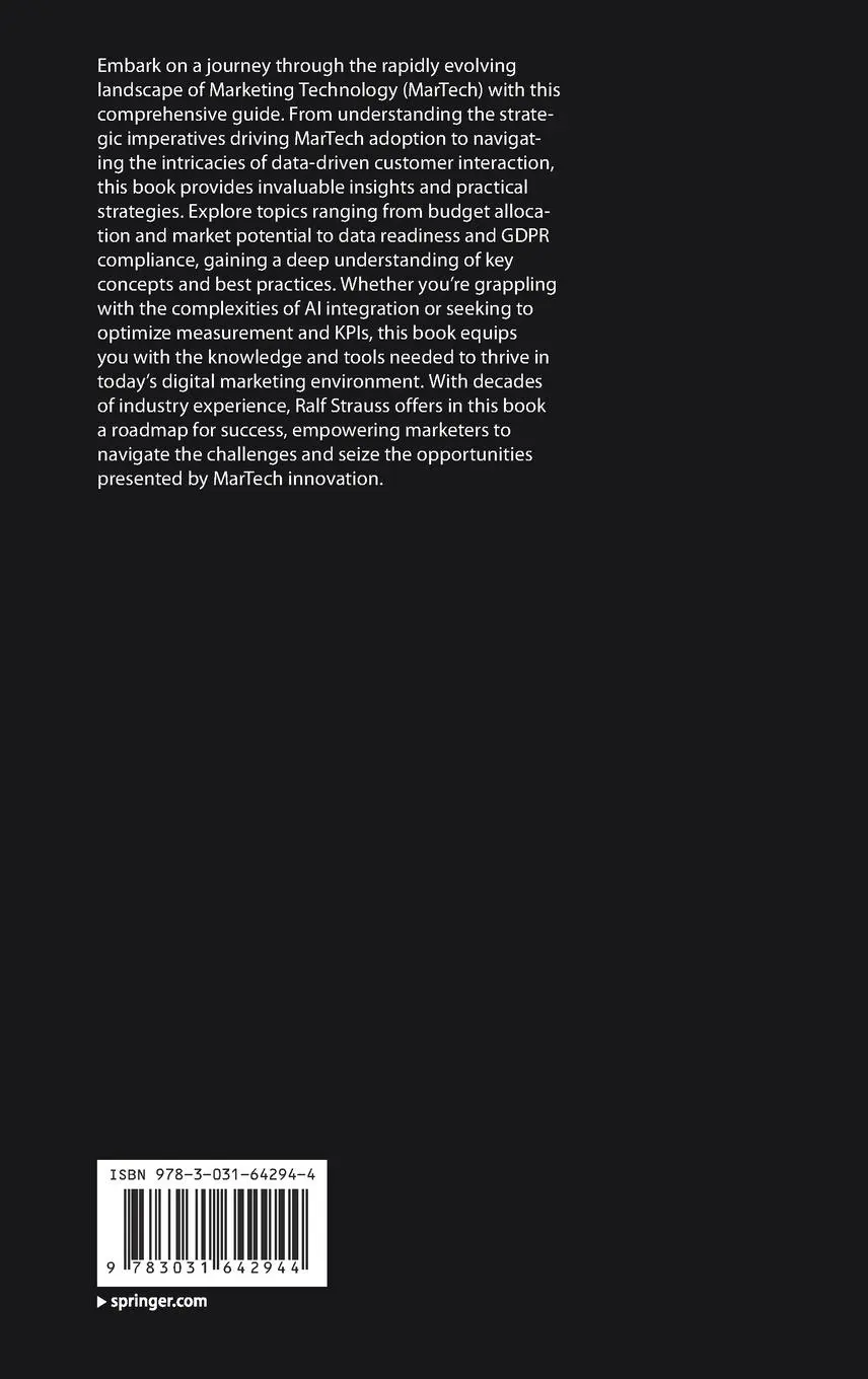 Rückseite: 9783031642944 | Data-Driven Customer Engagement | Ralf Strauss | Buch | xxvii | 2024