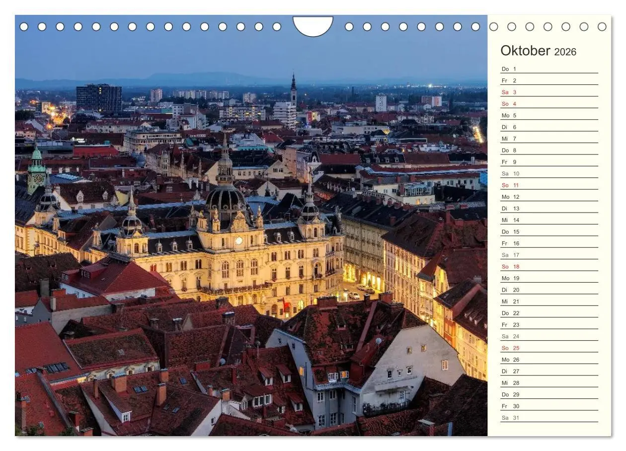 Bild: 9783457992944 | Graz - Metropole der Steiermark (Wandkalender 2026 DIN A4 quer),...