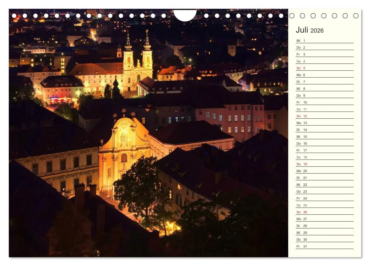 Bild: 9783457992944 | Graz - Metropole der Steiermark (Wandkalender 2026 DIN A4 quer),...