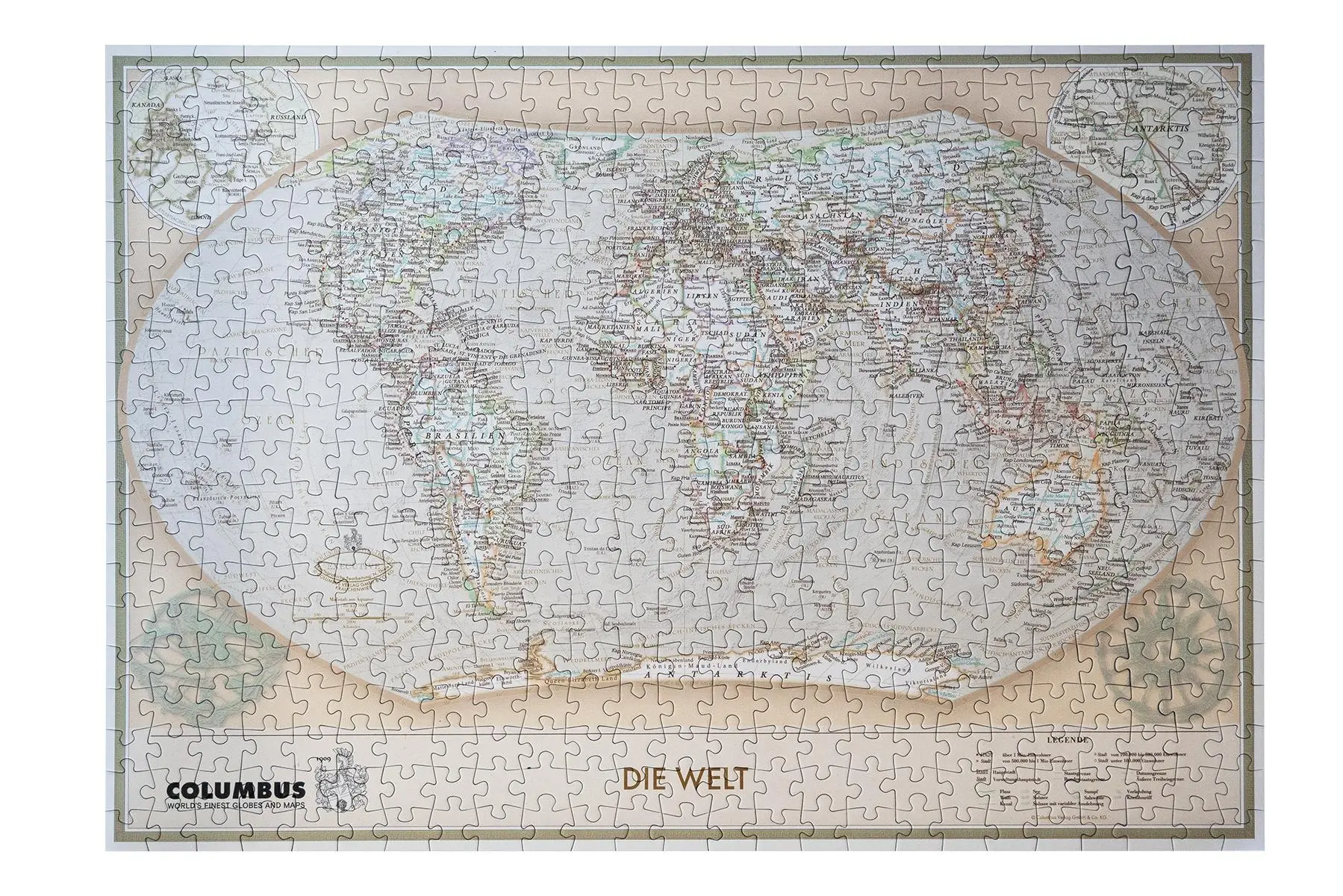 Cover: 9783690092944 | Die Executive Weltkarte als Puzzle | 500 Puzzleteile | KG | Spiel