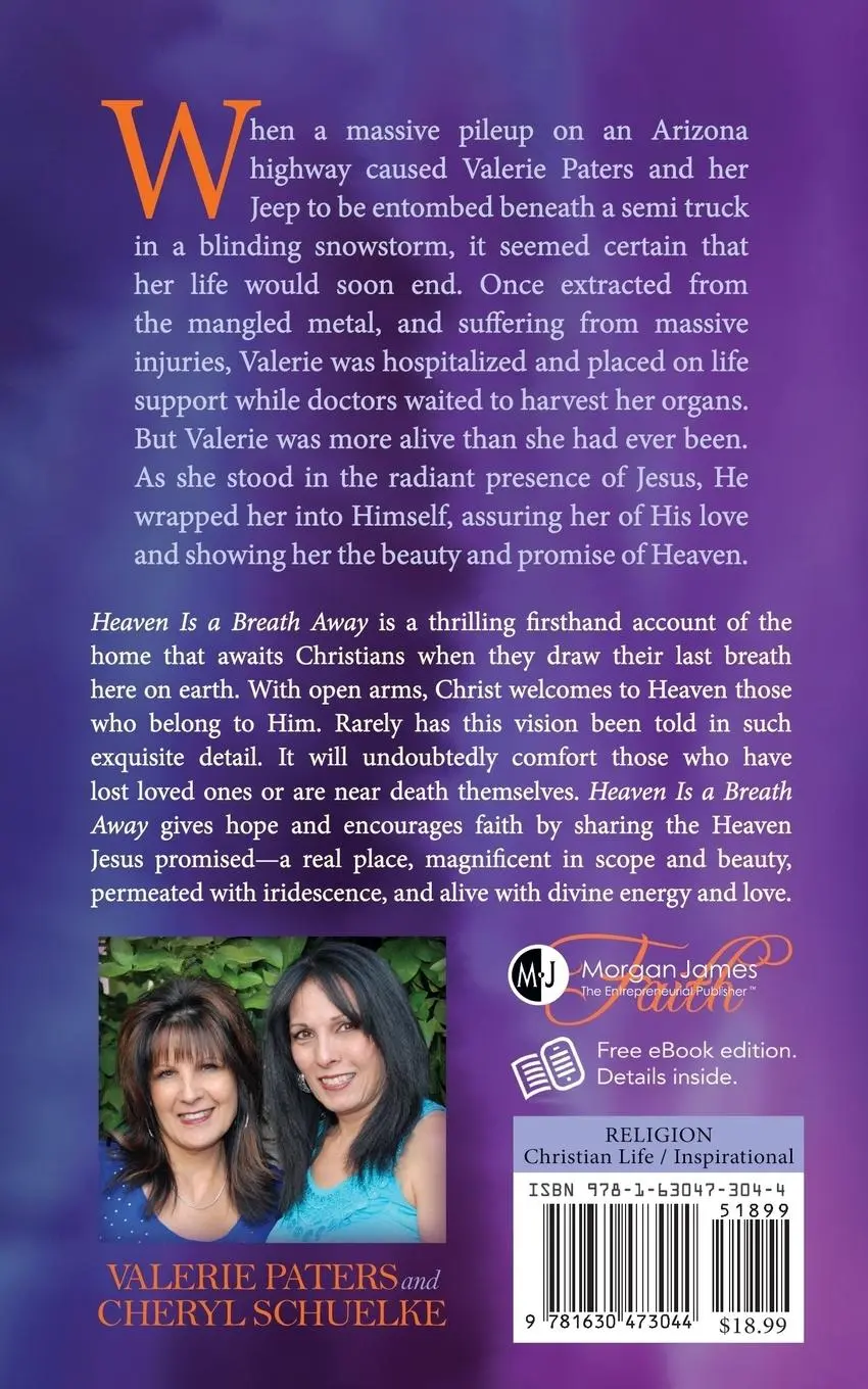 Rückseite: 9781630473044 | Heaven Is a Breath Away | An Unexpected Journey to Heaven and Back