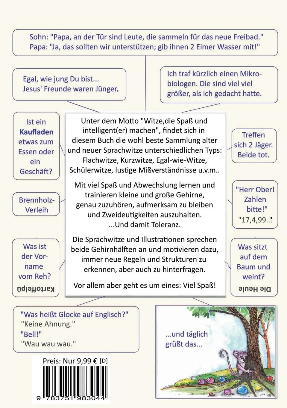 Rückseite: 9783751983044 | Die besten Flachwitze, Kalauer und Wortspiele für Kinder und...