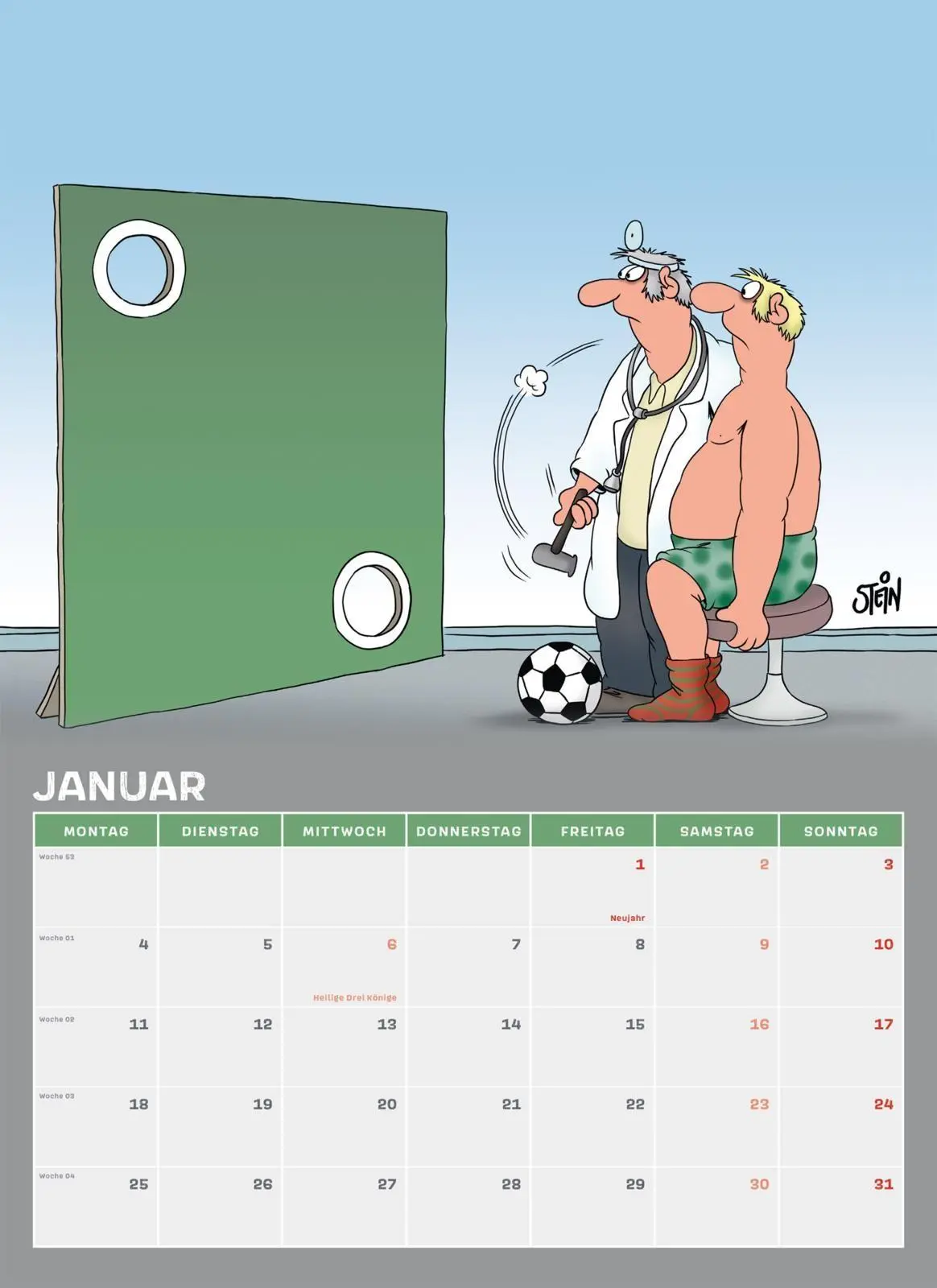 Bild: 9783830323044 | Uli Stein Männer Kalender 2027: Monatskalender für die Wand | Stein