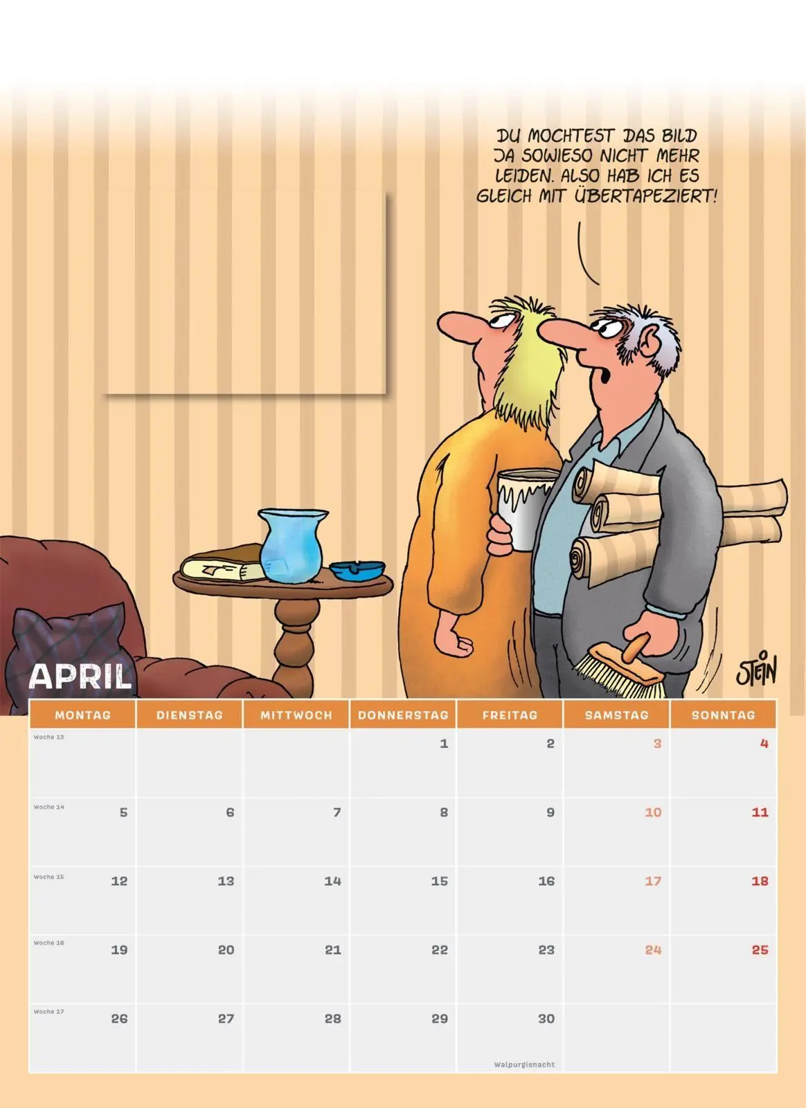 Bild: 9783830323044 | Uli Stein Männer Kalender 2027: Monatskalender für die Wand | Stein