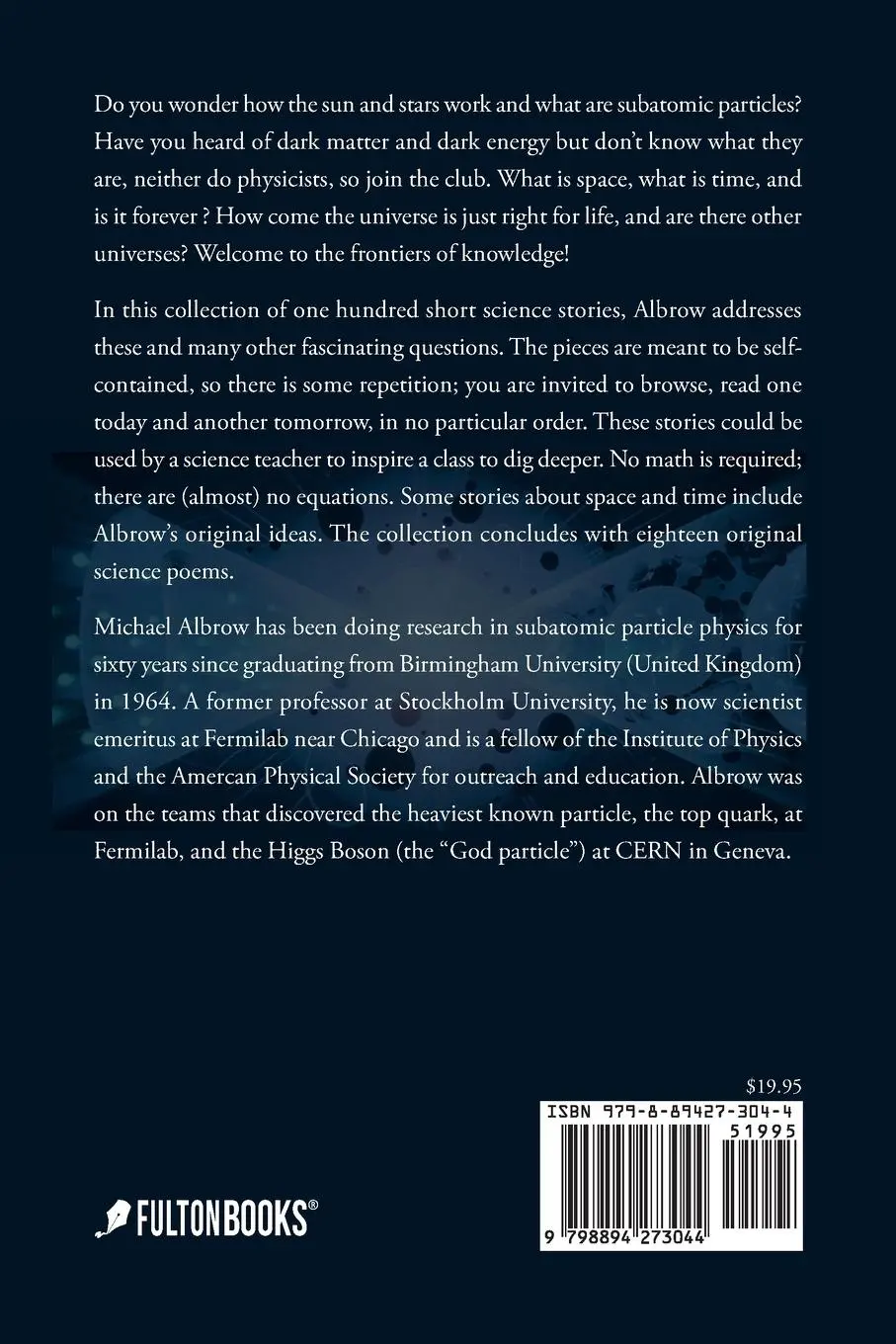 Rückseite: 9798894273044 | Space Times Matter | One Hundred Short Stories About the Universe