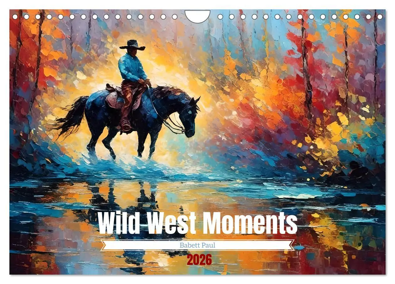 Cover: 9783457323144 | Wild West Moments (Wandkalender 2026 DIN A4 quer), CALVENDO...