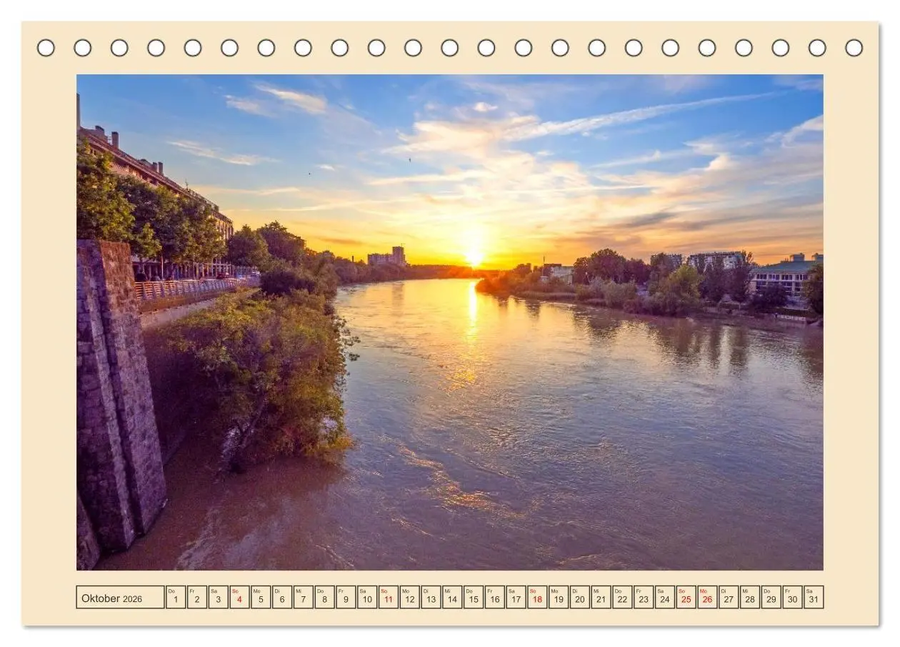Bild: 9783516723144 | Zauberhaftes Saragossa (Tischkalender 2026 DIN A5 quer), CALVENDO...