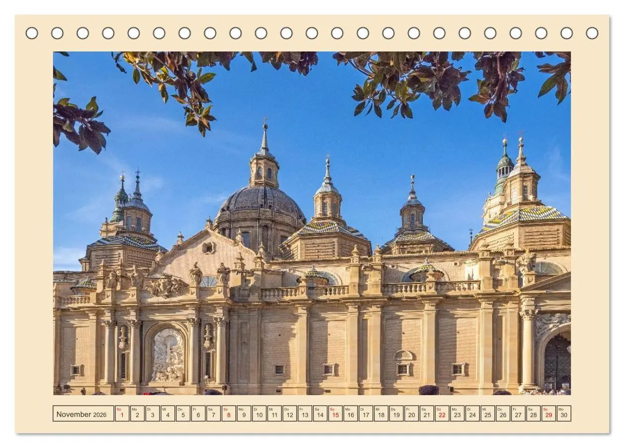 Bild: 9783516723144 | Zauberhaftes Saragossa (Tischkalender 2026 DIN A5 quer), CALVENDO...