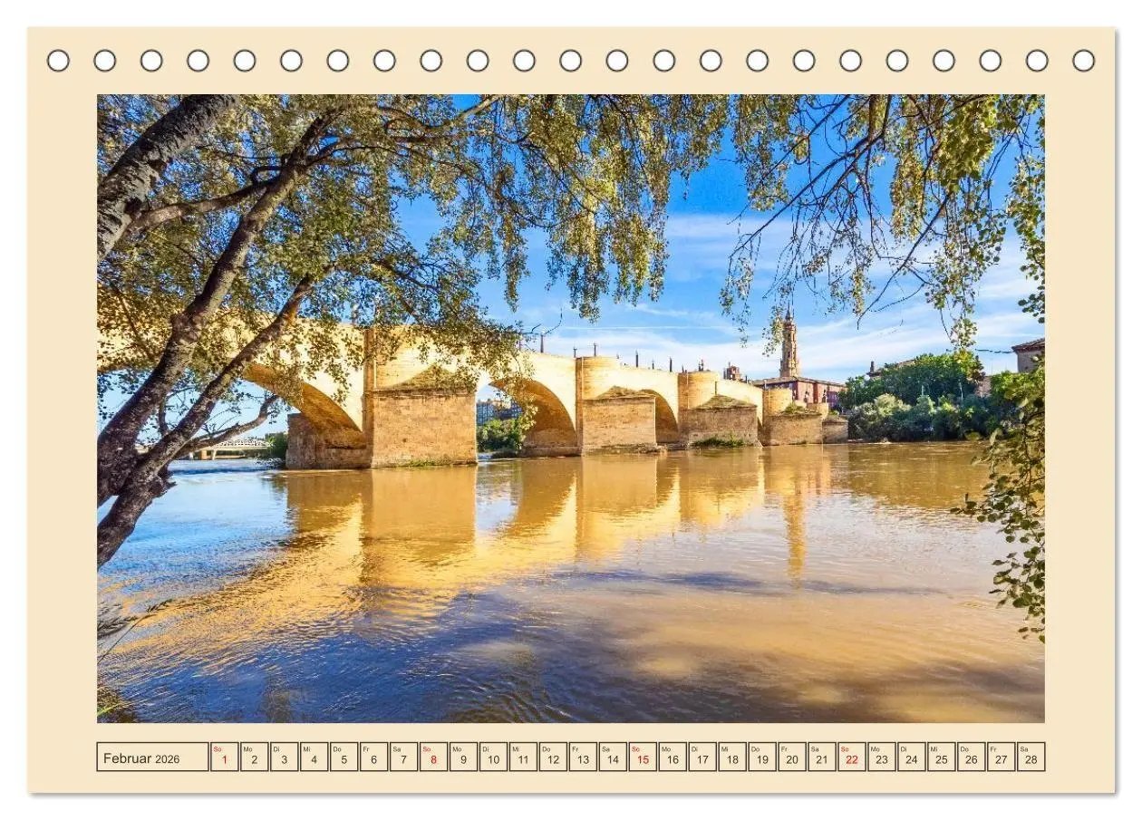 Bild: 9783516723144 | Zauberhaftes Saragossa (Tischkalender 2026 DIN A5 quer), CALVENDO...