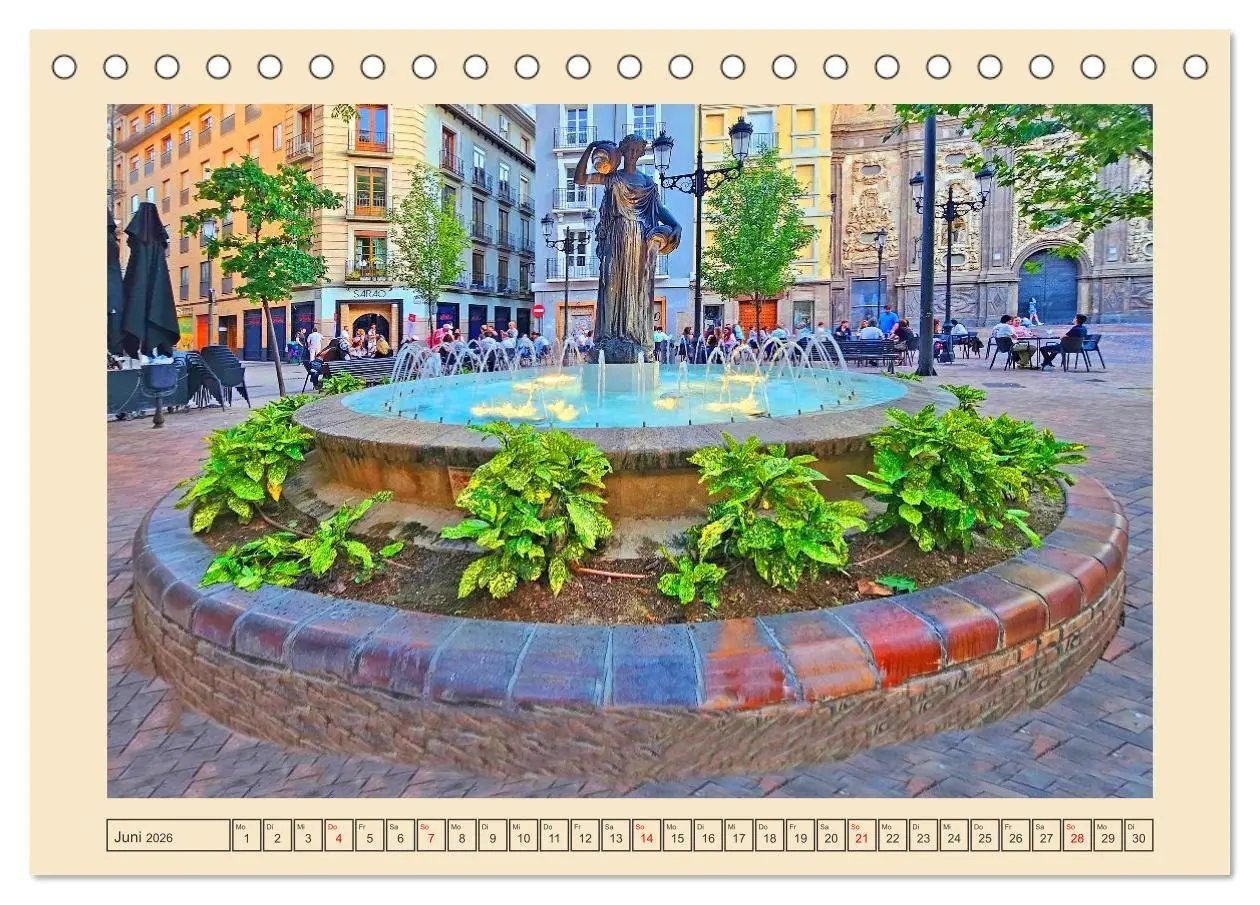 Bild: 9783516723144 | Zauberhaftes Saragossa (Tischkalender 2026 DIN A5 quer), CALVENDO...
