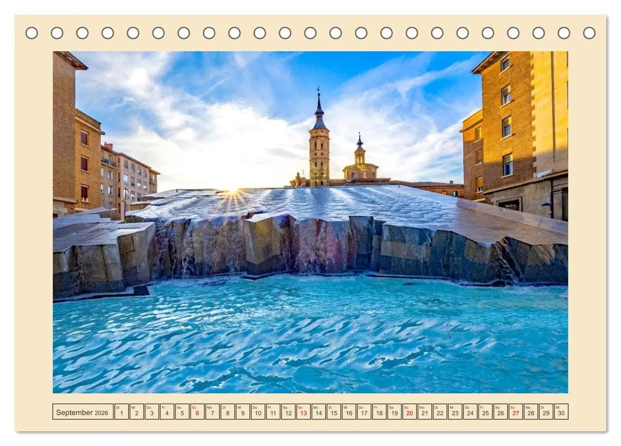 Bild: 9783516723144 | Zauberhaftes Saragossa (Tischkalender 2026 DIN A5 quer), CALVENDO...