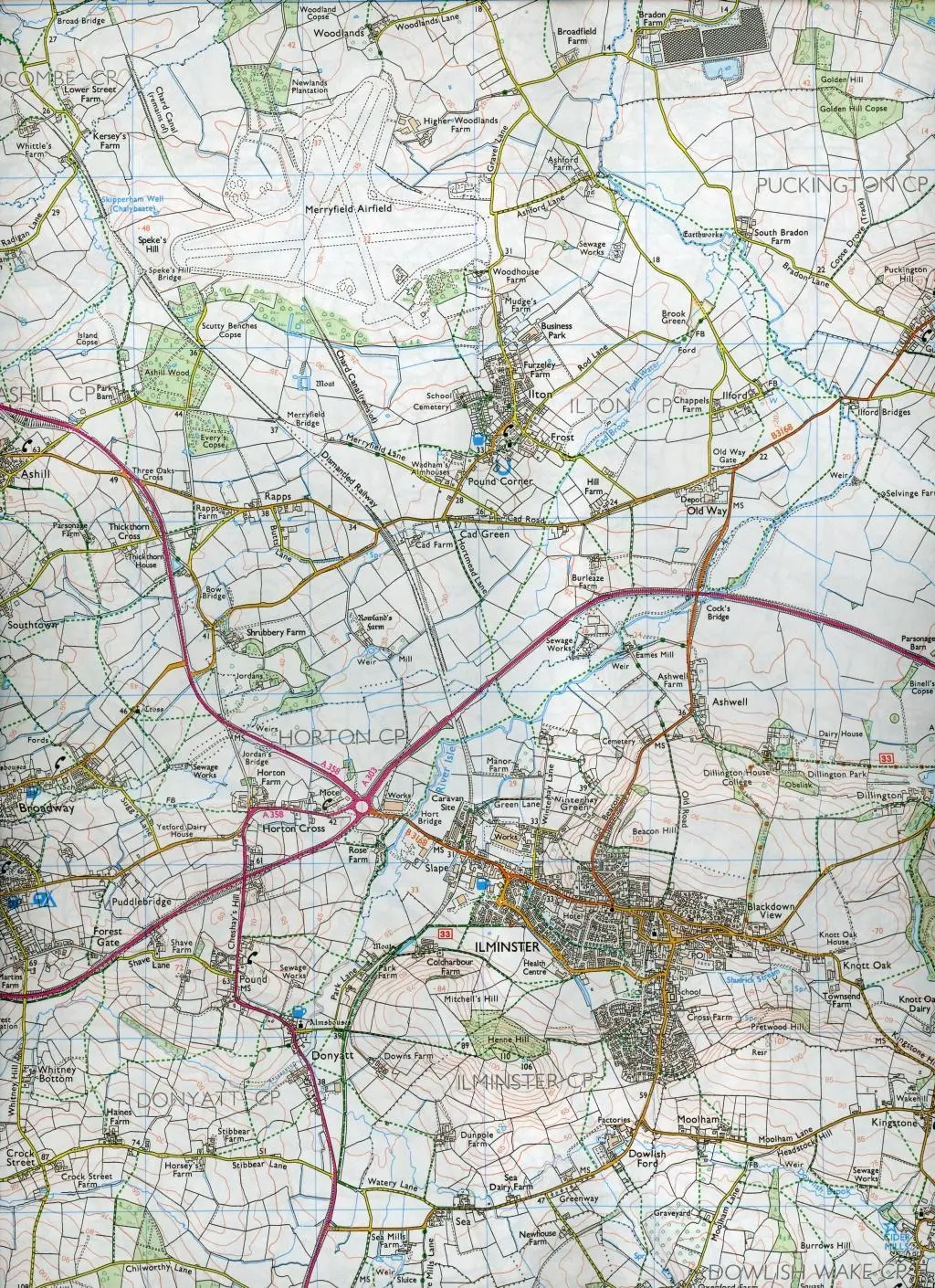 Bild: 9780319243244 | Taunton and Blackdown Hills | Ordnance Survey | (Land-)Karte | 2015