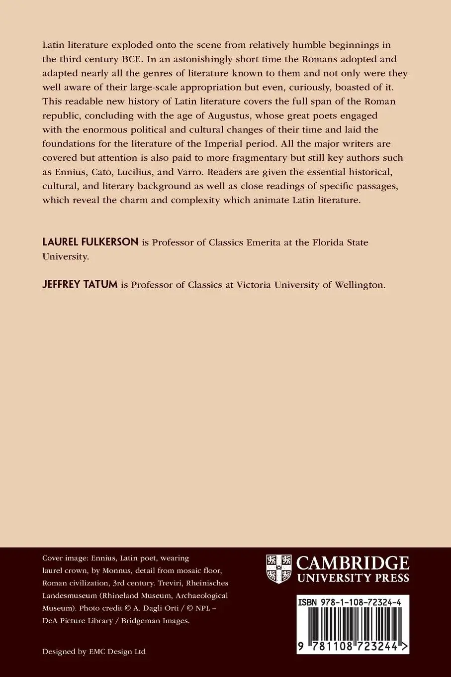 Rückseite: 9781108723244 | A History of Latin Literature from its Beginnings to the Age of...