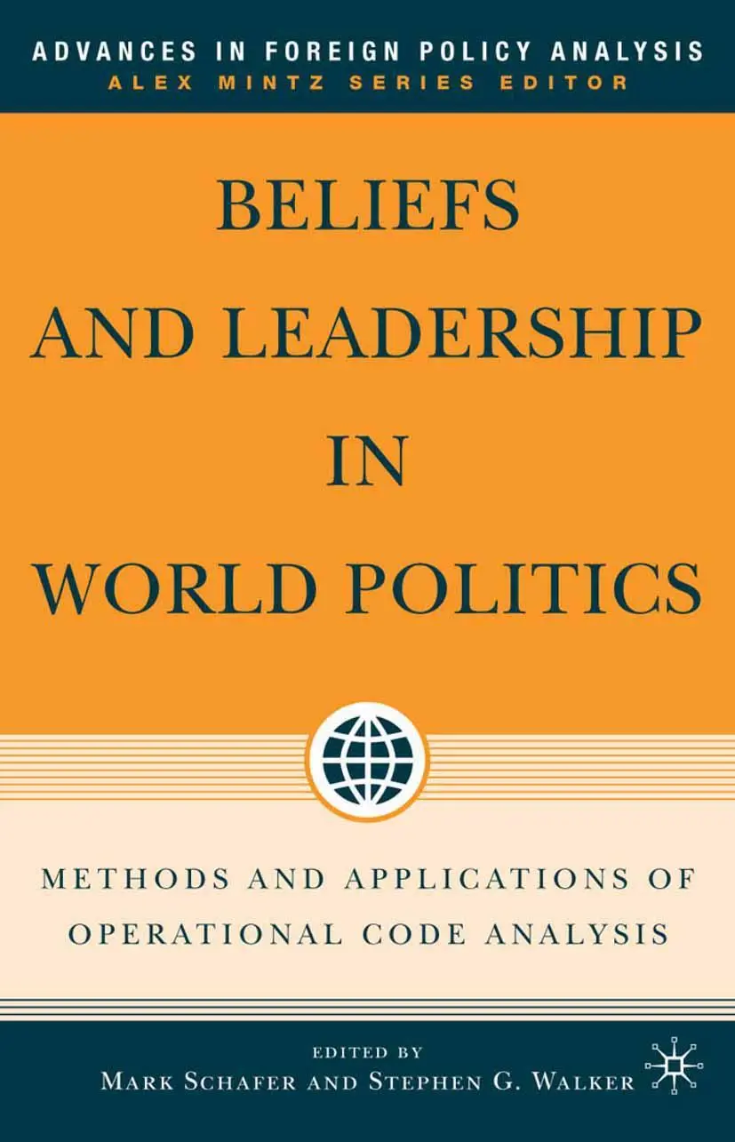Cover: 9781349533244 | Beliefs and Leadership in World Politics | M. Schafer (u. a.) | Buch