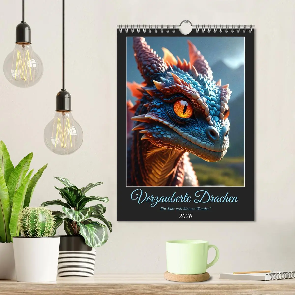 Bild: 9783516263244 | Verzauberte Drachen: Ein Jahr voll kleiner Wunder! (Wandkalender...