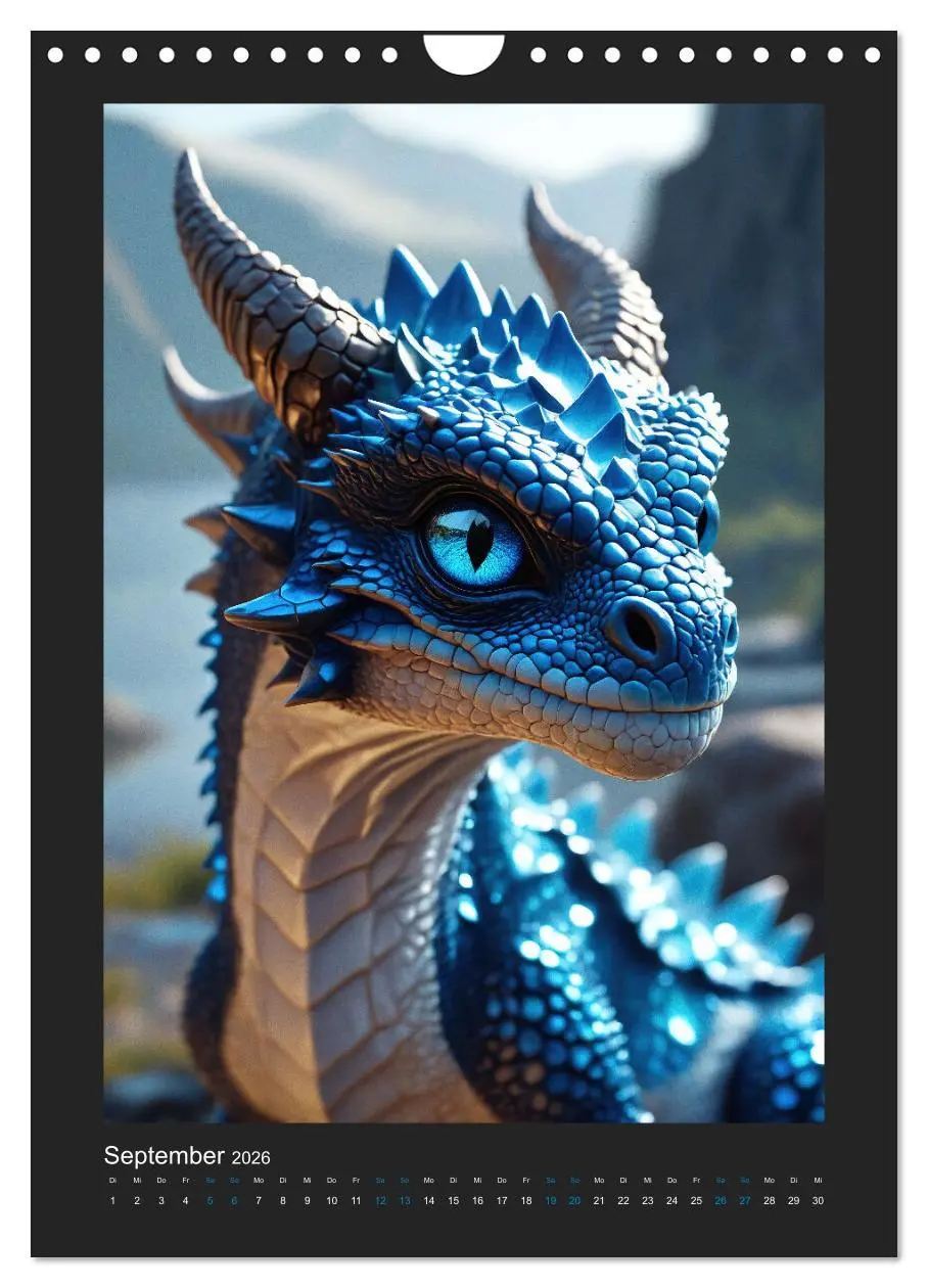 Bild: 9783516263244 | Verzauberte Drachen: Ein Jahr voll kleiner Wunder! (Wandkalender...