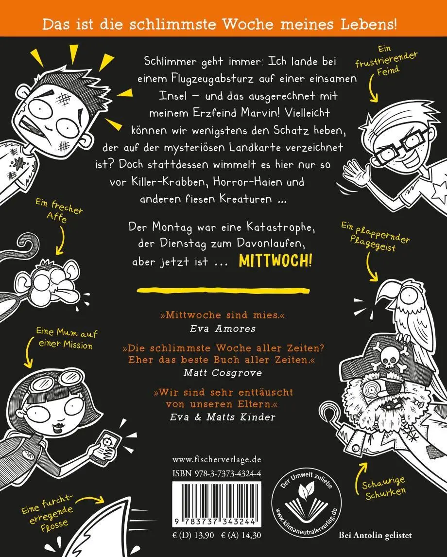Rückseite: 9783737343244 | Worst Week Ever - Mittwoch | Matt Cosgrove (u. a.) | Buch | 192 S. Rückseite: 9783737343244 | Worst Week Ever - Mittwoch | Matt Cosgrove (u. a.) | Buch | 192 S.